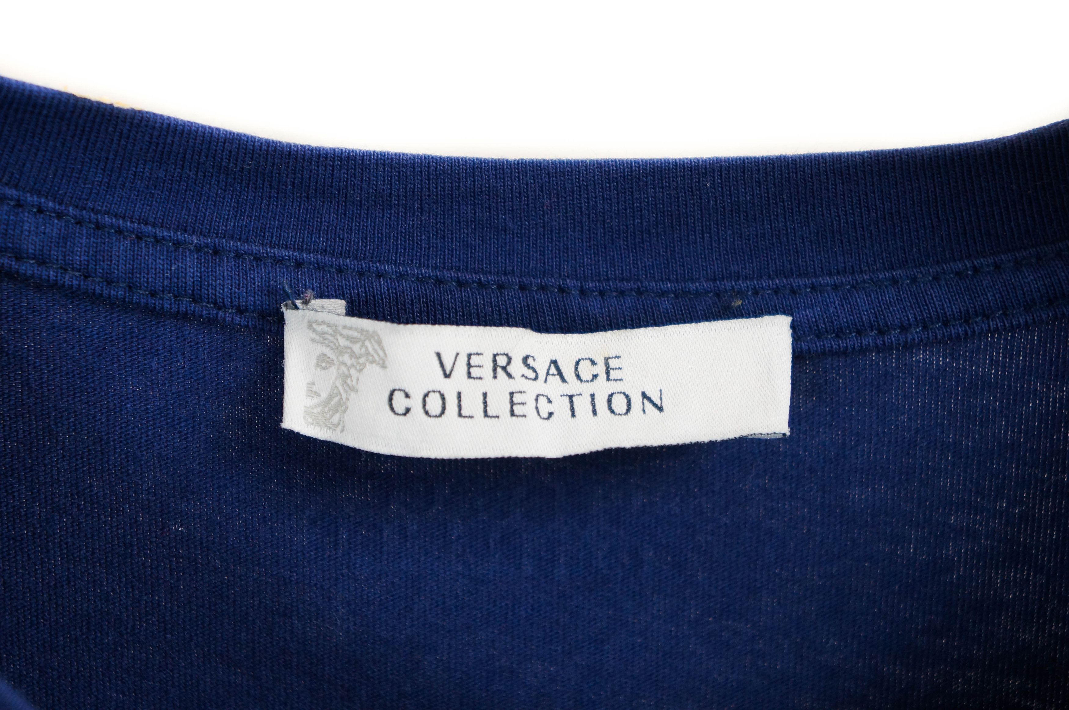 Versace Versace Collection Blue Tee Shirt Size US M / EU 48-50 / 2 - 3 Thumbnail