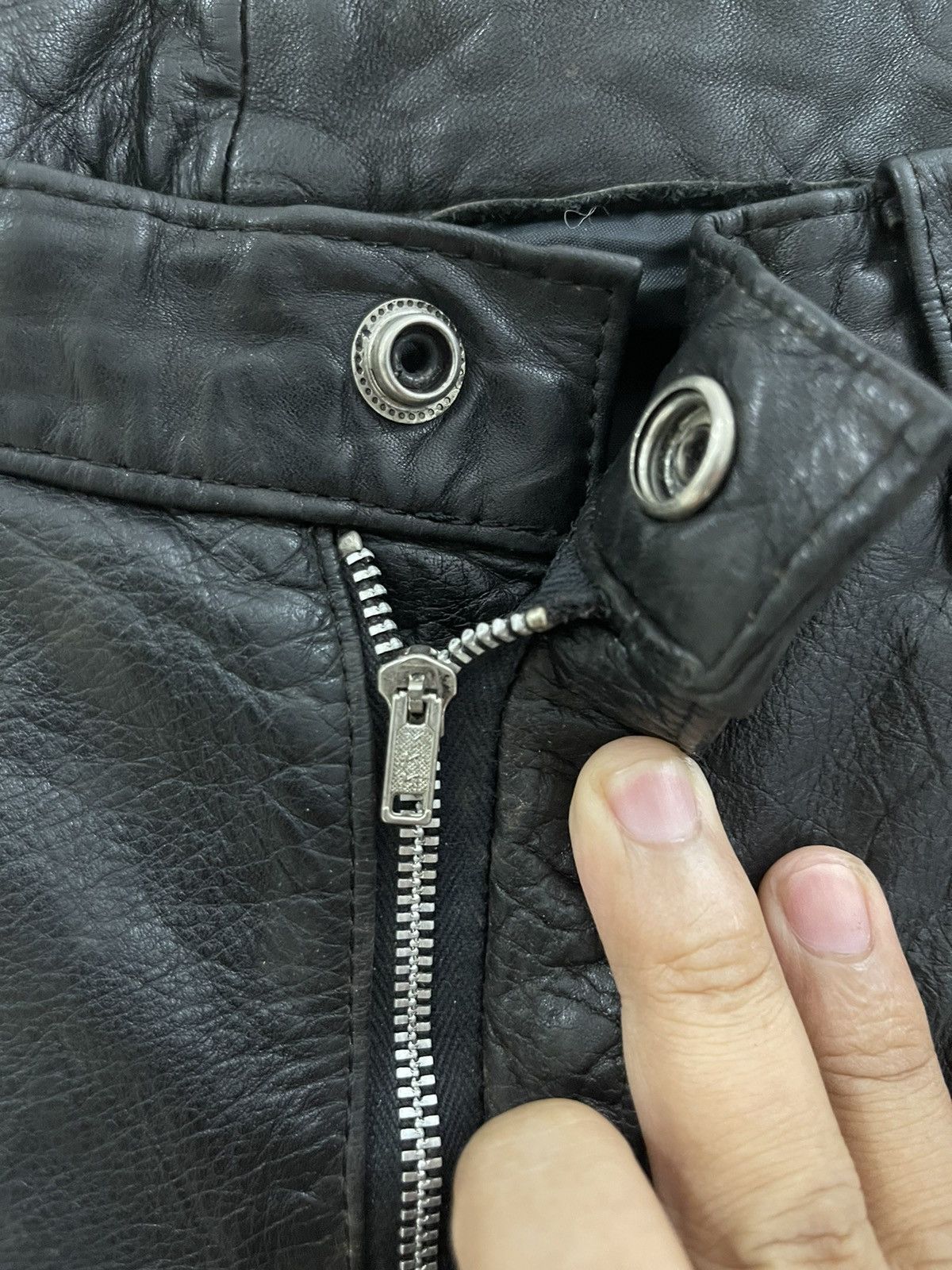 Genuine Leather × Japanese Brand × Other JapaneseBrand Leather Black Pants Size US 32 / EU 48 - 3 Thumbnail