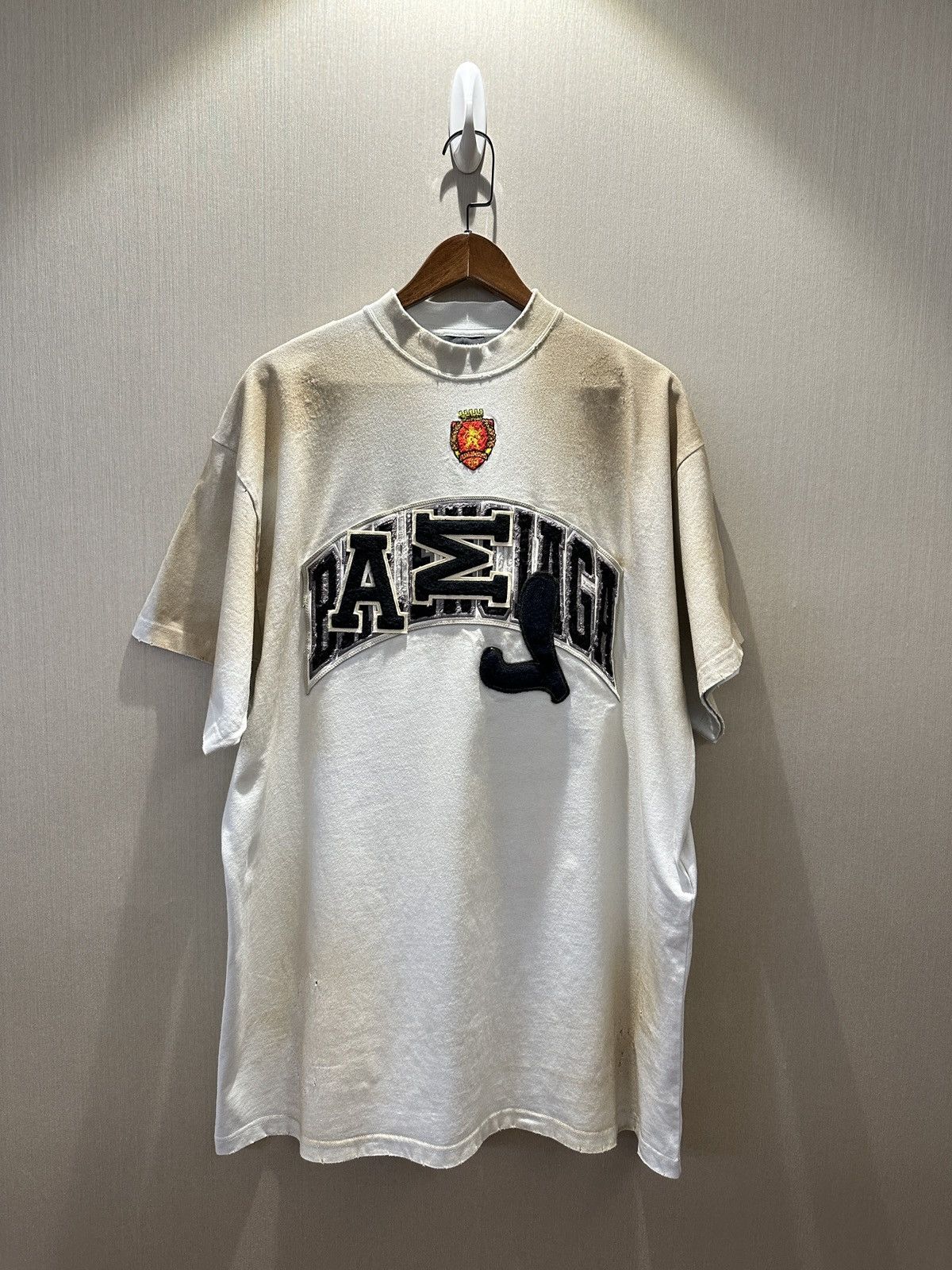 image of Balenciaga 23Ss Skater Oversized T-Shirt in White, Men's (Size Medium)