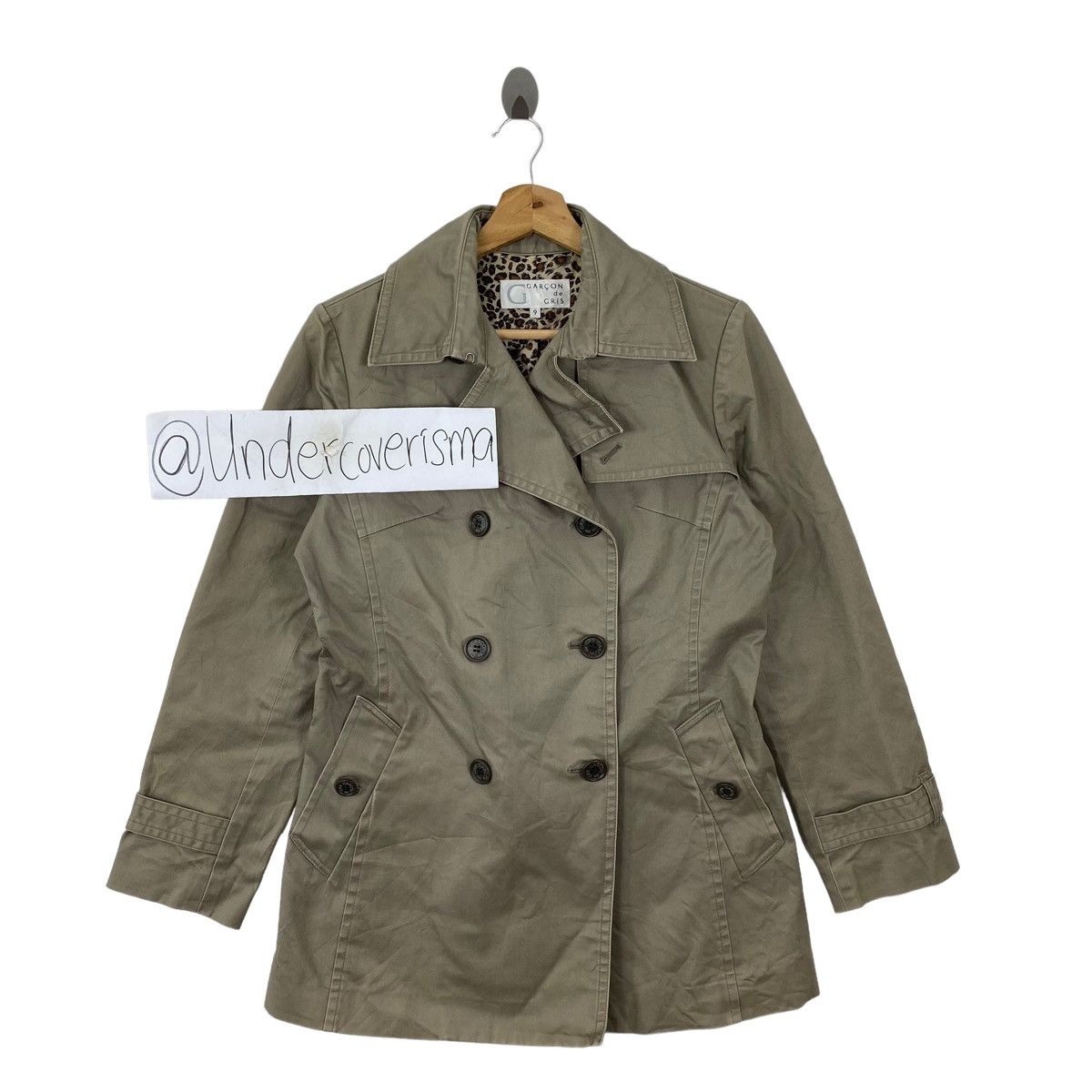 Japanese Brand GARCON de GRIS Japanese Brand Grey Jeans Overcoat Jacket Size S / US 4 / IT 40 - 1 Thumbnail