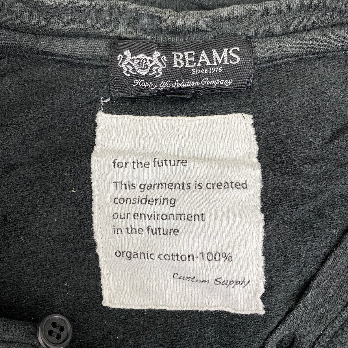 Beams Plus 00 BEAMS PLUS Japanese Brand Button Up Black Sweatshirt Size US M / EU 48-50 / 2 - 4 Thumbnail