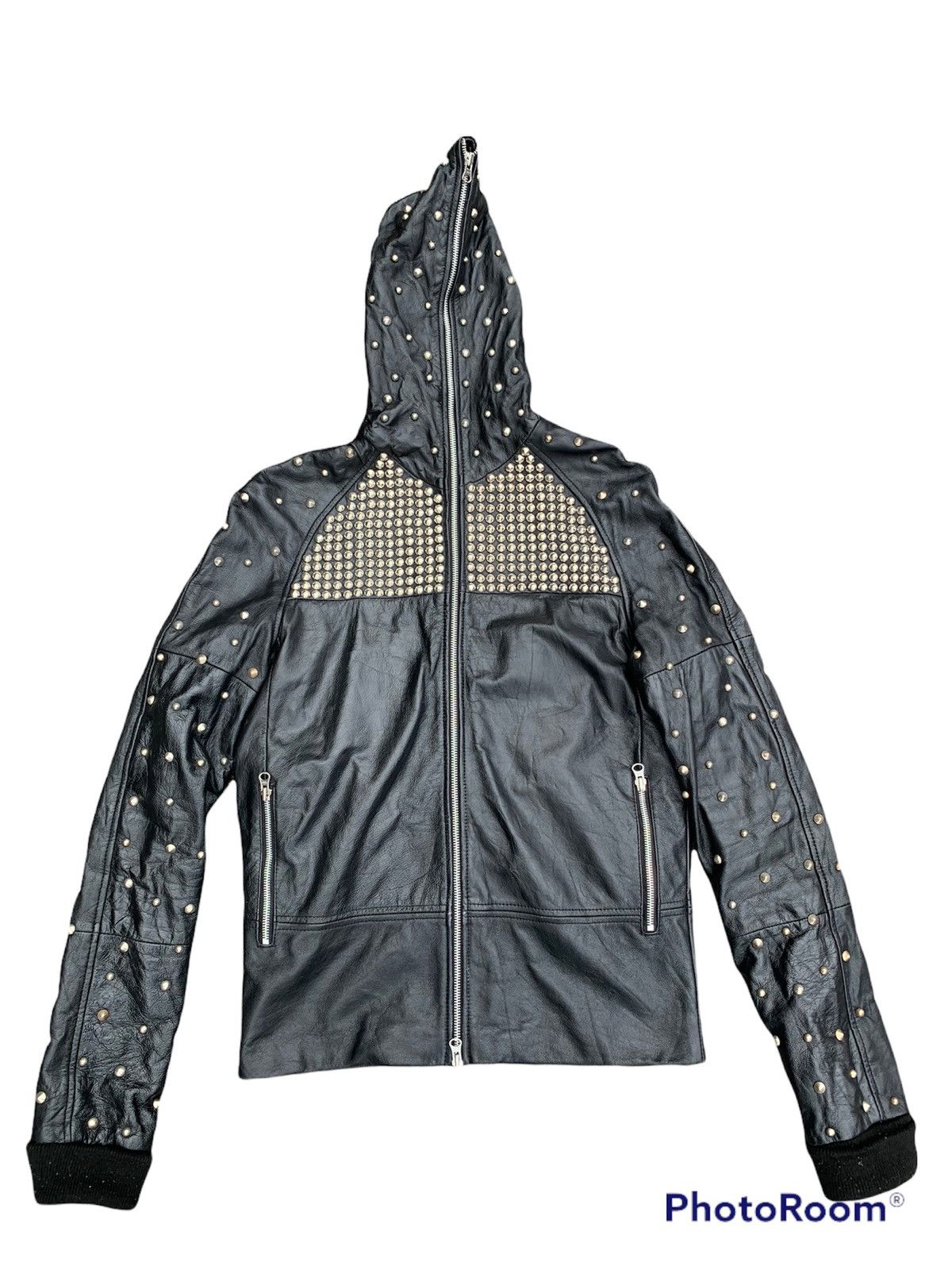 Punk Fashion Leather Spike Jacket Style Like Sid Vicious