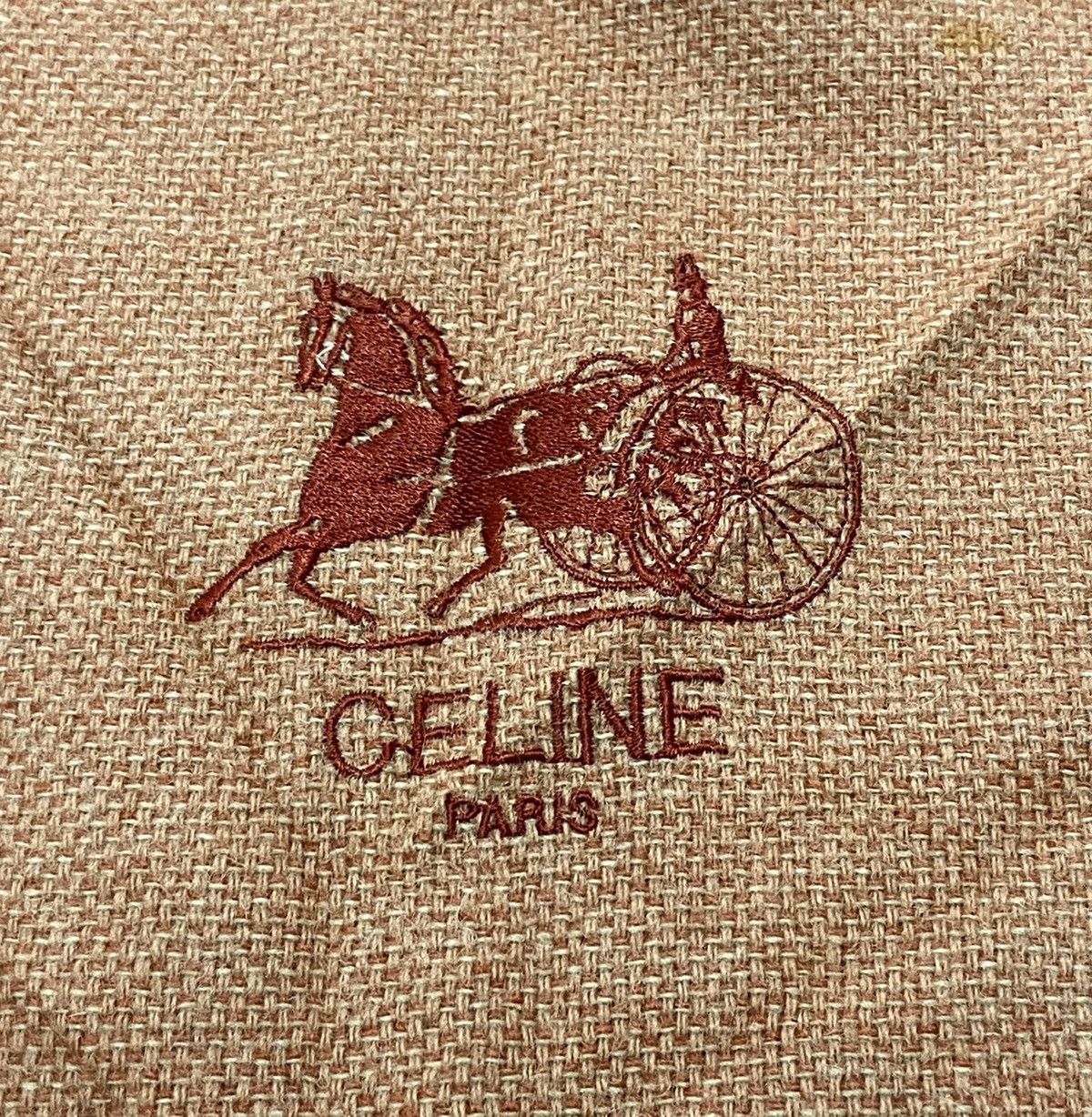 Celine Vintage Big Size Celine Wool Embroidered Shawl Size ONE SIZE - 6 Thumbnail