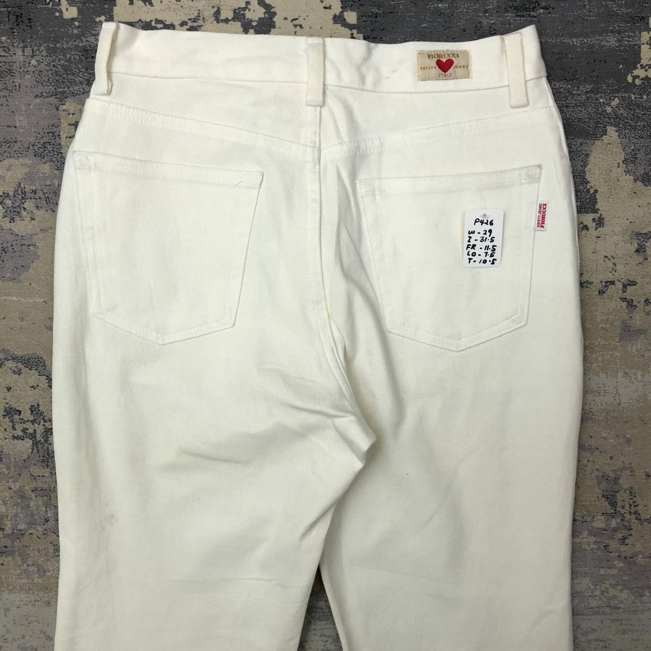 Fiorucci P426 FIORUCCI ITALY SKINNY WHITE JEANS Size US 29 - 4 Thumbnail