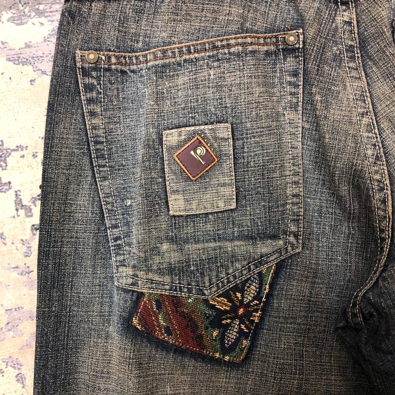 Pelle Pelle P397 PELLE PELLE BAGGY HIPHOP JEANS Size US 33 - 8 Thumbnail