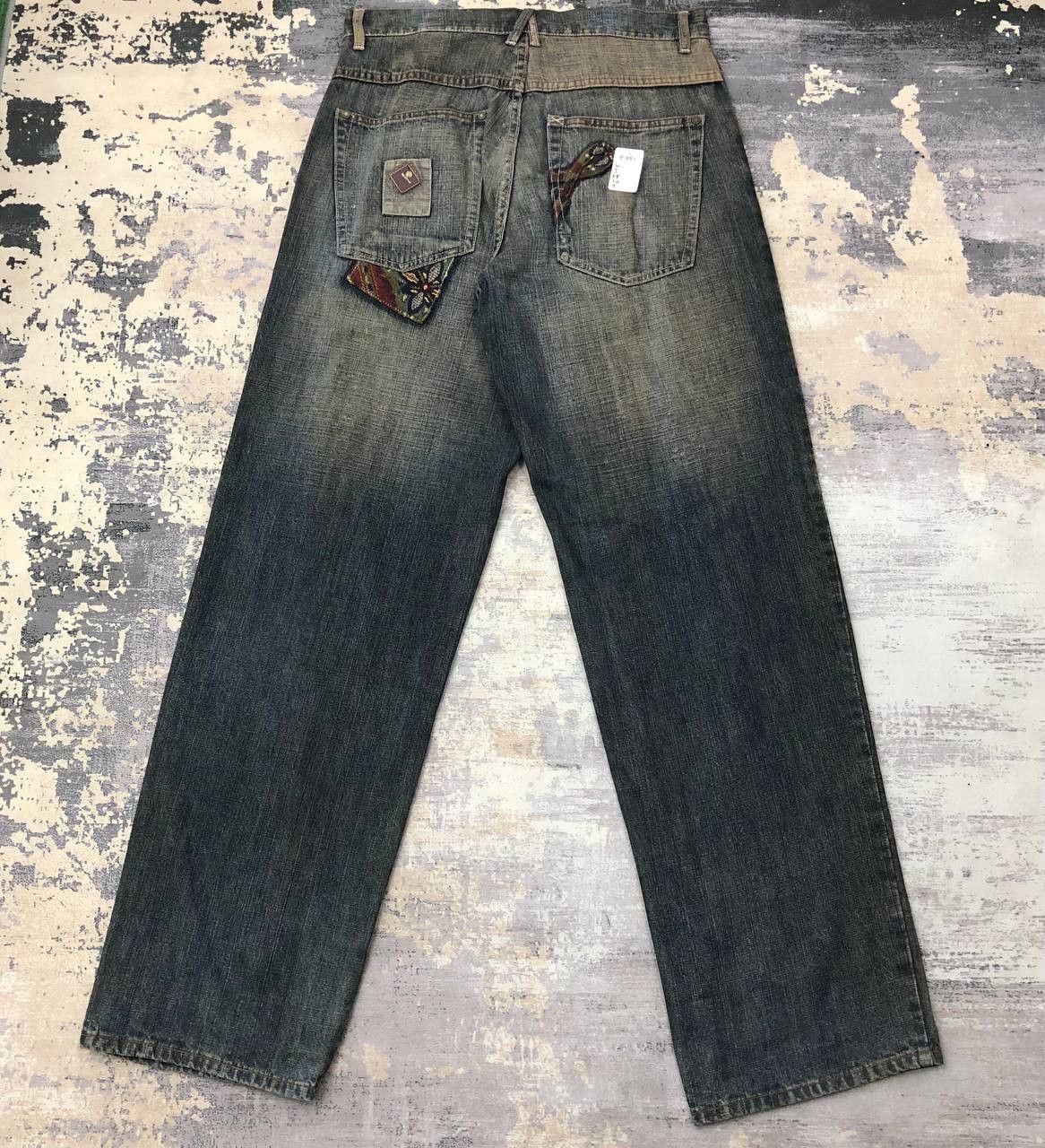 Pelle Pelle P397 PELLE PELLE BAGGY HIPHOP JEANS Size US 33 - 1 Thumbnail
