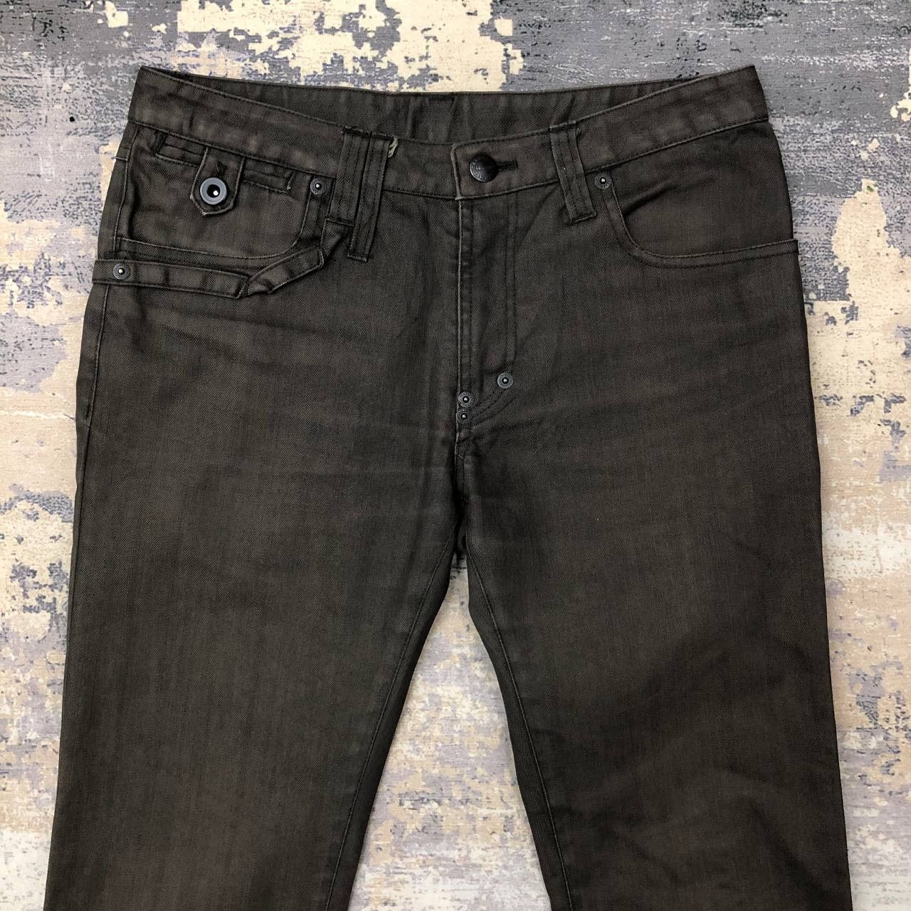 Katharine Hamnett London P396 KATHERINE HAMNETT LONDON FLARED JEANS Size US 29 - 3 Thumbnail