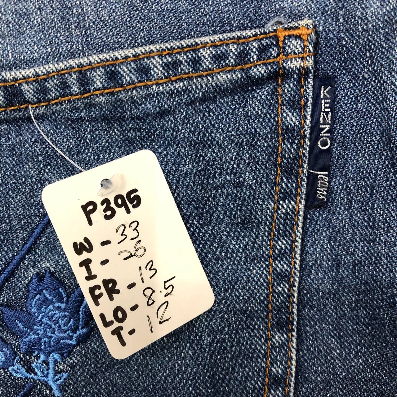 Kenzo P395 VTG KENZO DENIM BAGGY Size US 33 - 9 Thumbnail