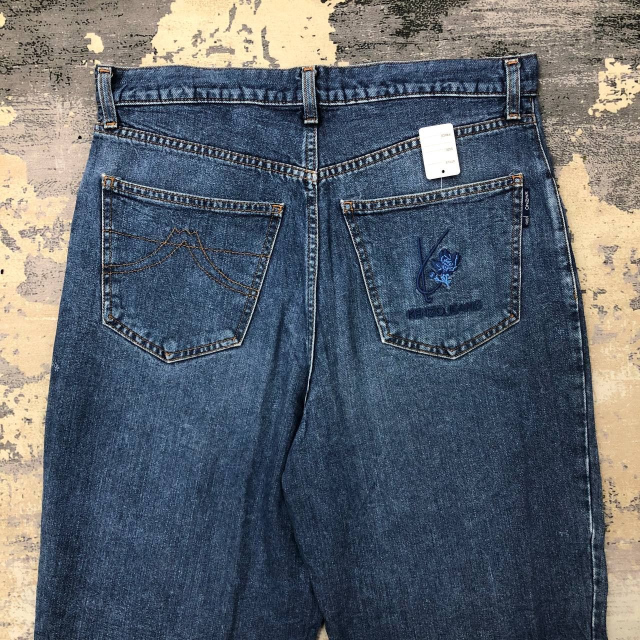 Kenzo P395 VTG KENZO DENIM BAGGY Size US 33 - 4 Thumbnail