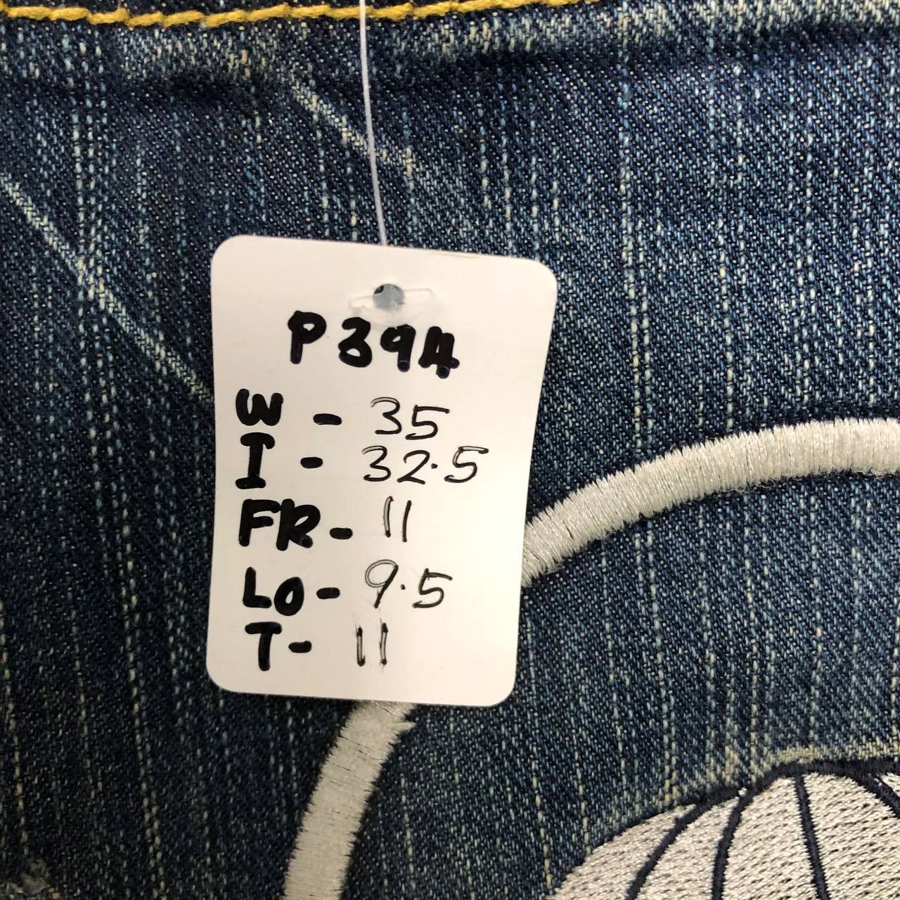 Japanese Brand P394 JAPAN SUKARJAN RIPPED DISTRESSED DENIM Size US 35 - 12 Thumbnail