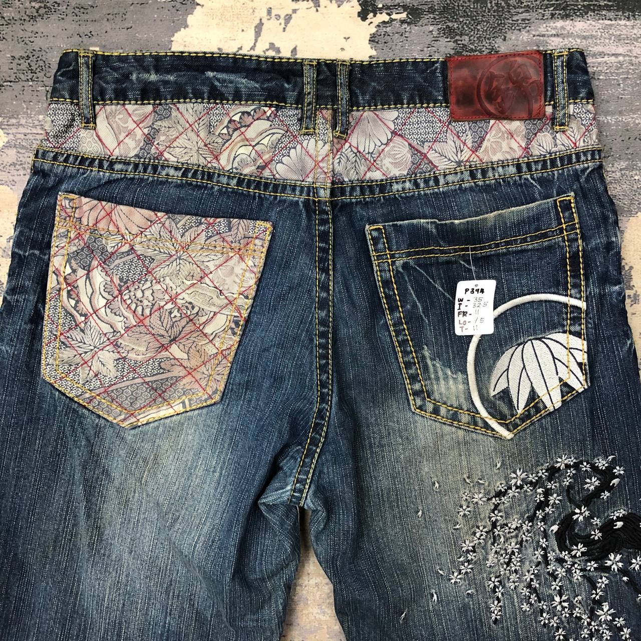 Japanese Brand P394 JAPAN SUKARJAN RIPPED DISTRESSED DENIM Size US 35 - 4 Thumbnail