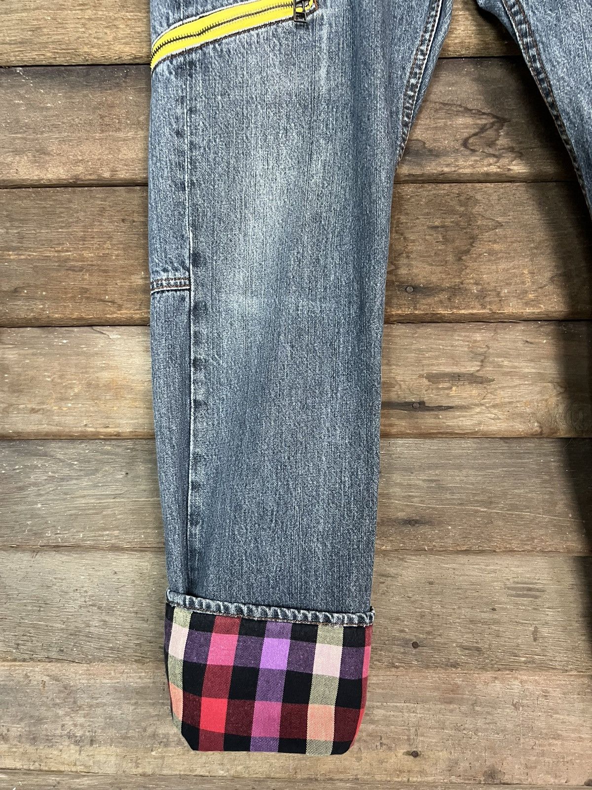 DOMINATE DENIM JEANS DOUBLE WAIST VINTAGE JAPANESE BRANDED