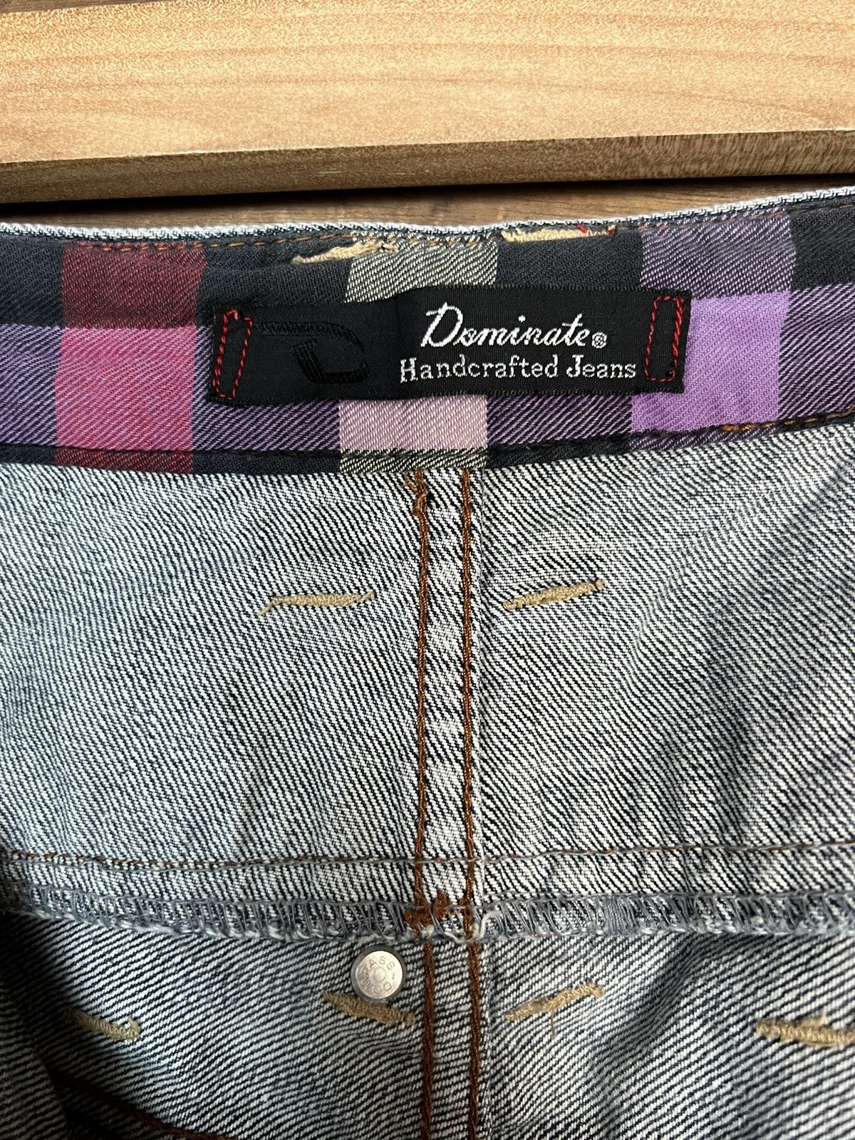 DOMINATE DENIM JEANS DOUBLE WAIST VINTAGE JAPANESE BRANDED