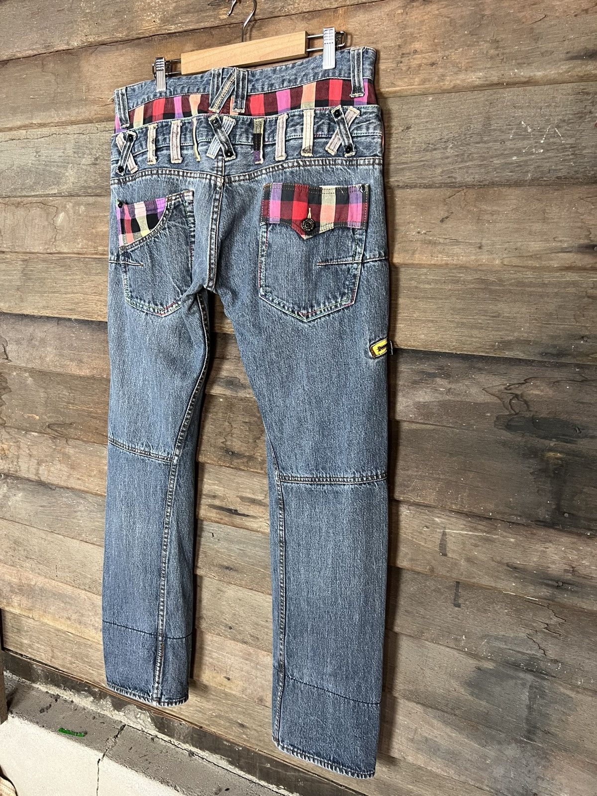DOMINATE DENIM JEANS DOUBLE WAIST VINTAGE JAPANESE BRANDED