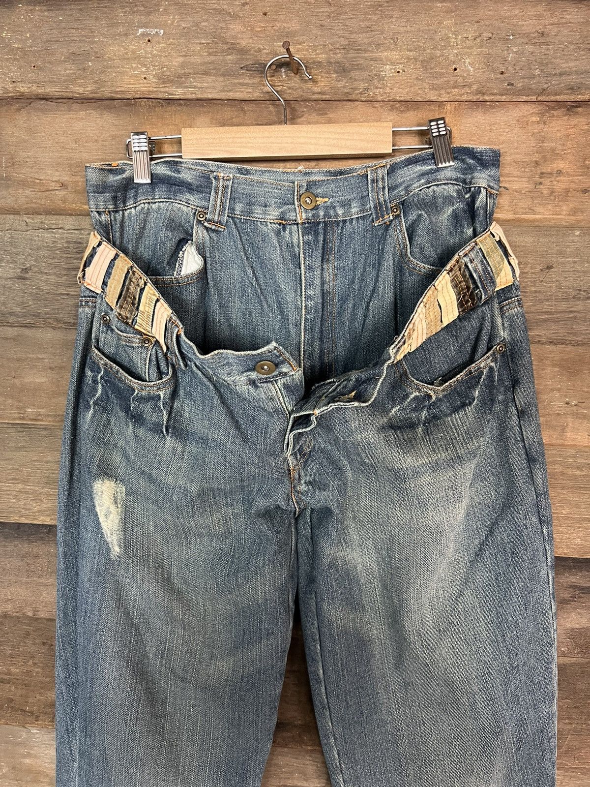 If Six Was Nine JAPANESE BRANDED DOUBLE WAIST DENIM JEANS VINTAGE Size US 30 / EU 46 - 7 Thumbnail