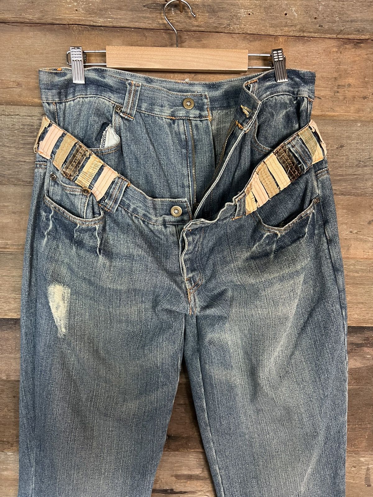 If Six Was Nine JAPANESE BRANDED DOUBLE WAIST DENIM JEANS VINTAGE Size US 30 / EU 46 - 8 Thumbnail