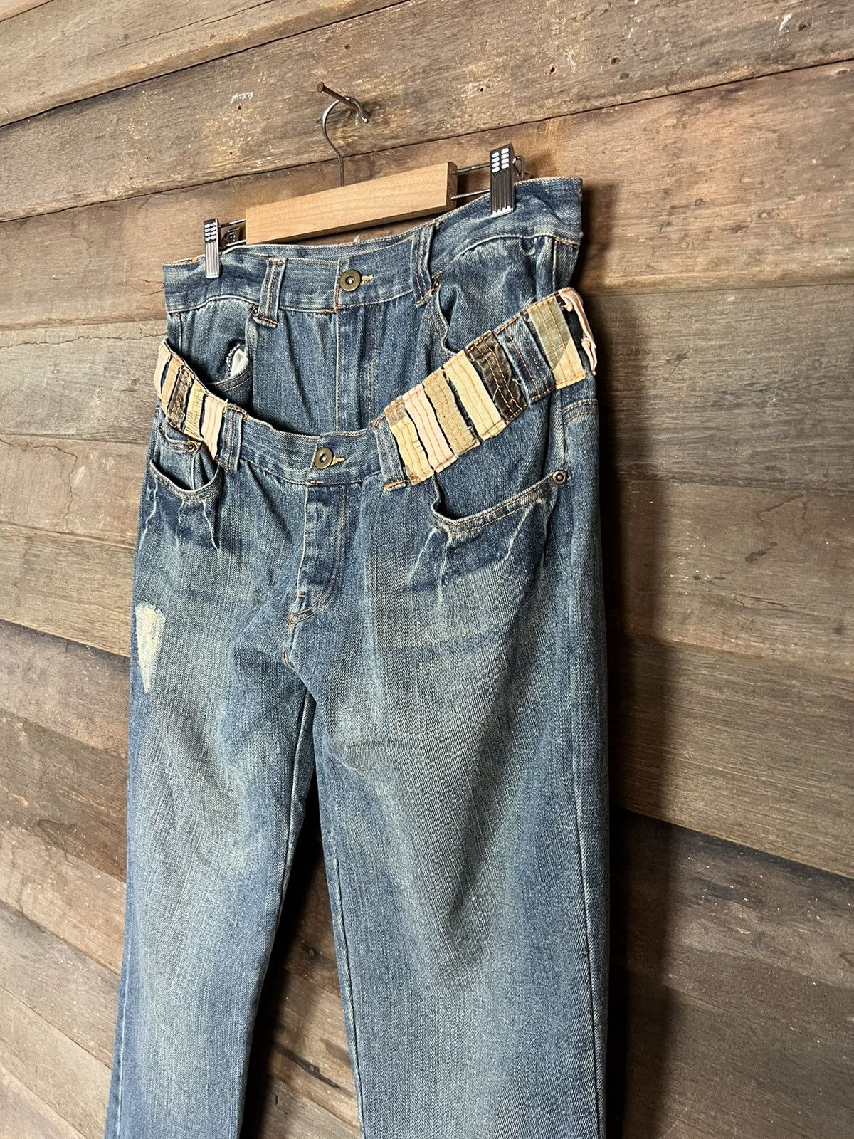 If Six Was Nine JAPANESE BRANDED DOUBLE WAIST DENIM JEANS VINTAGE Size US 30 / EU 46 - 6 Thumbnail