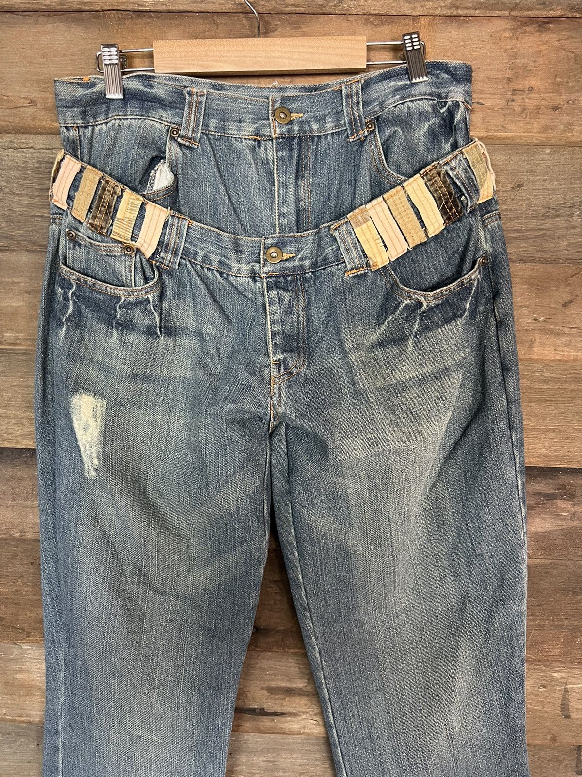 If Six Was Nine JAPANESE BRANDED DOUBLE WAIST DENIM JEANS VINTAGE Size US 30 / EU 46 - 3 Thumbnail