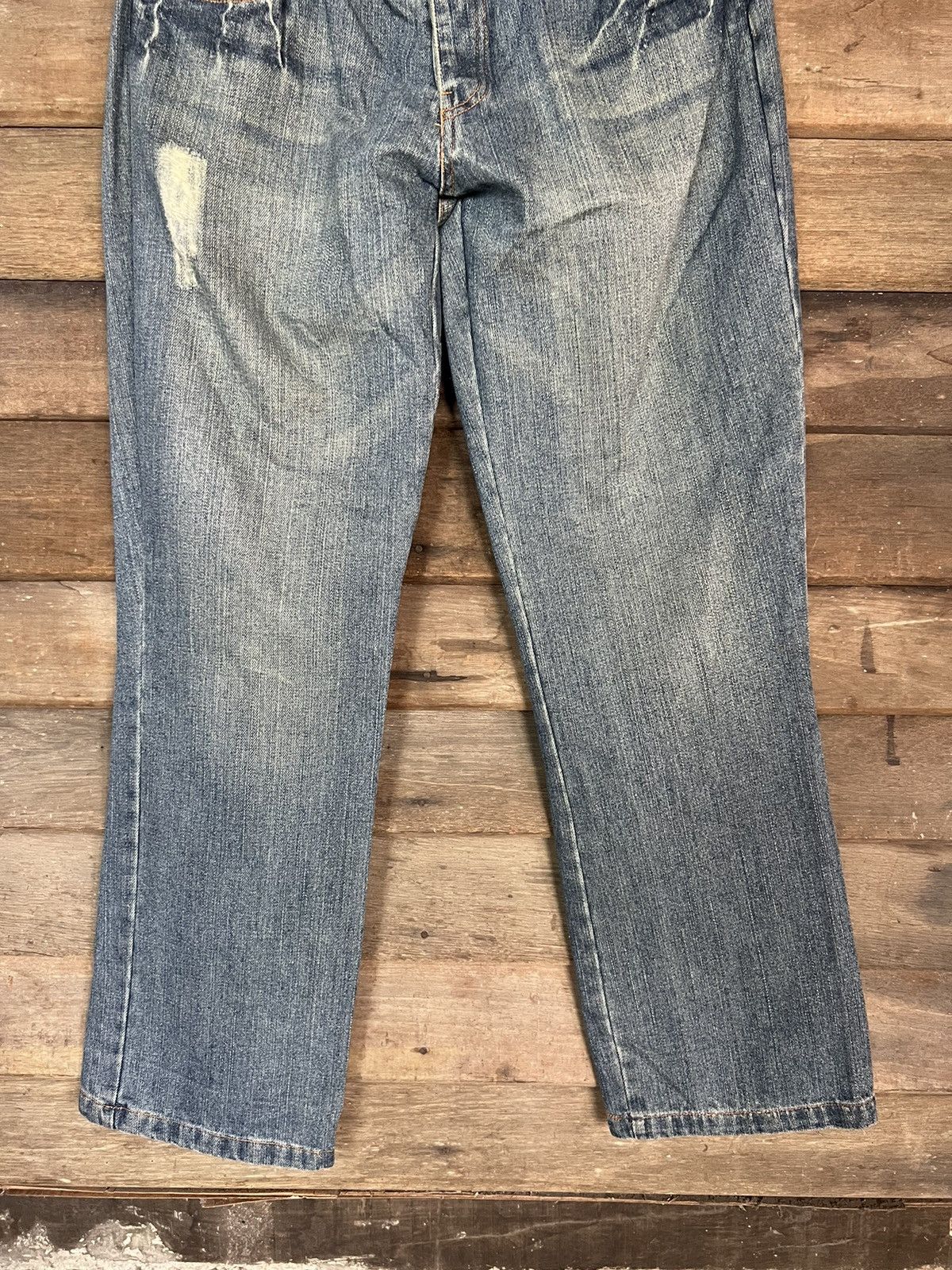If Six Was Nine JAPANESE BRANDED DOUBLE WAIST DENIM JEANS VINTAGE Size US 30 / EU 46 - 4 Thumbnail