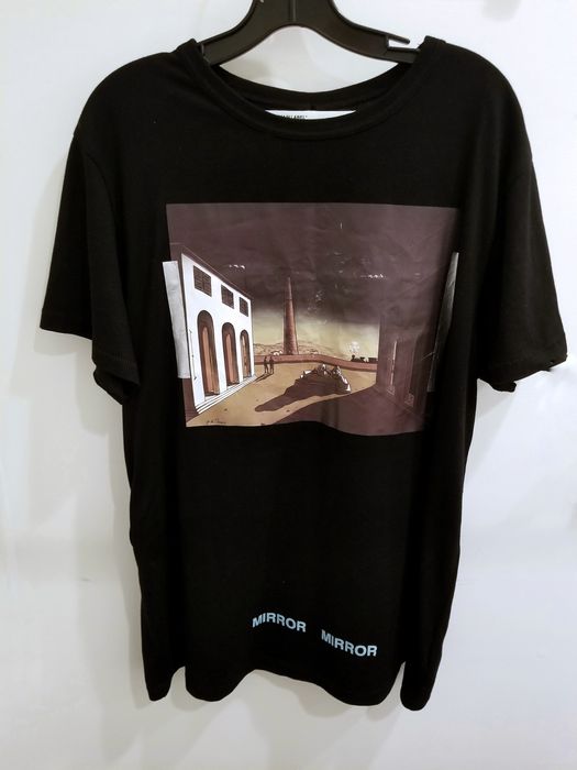 off white mirror tee