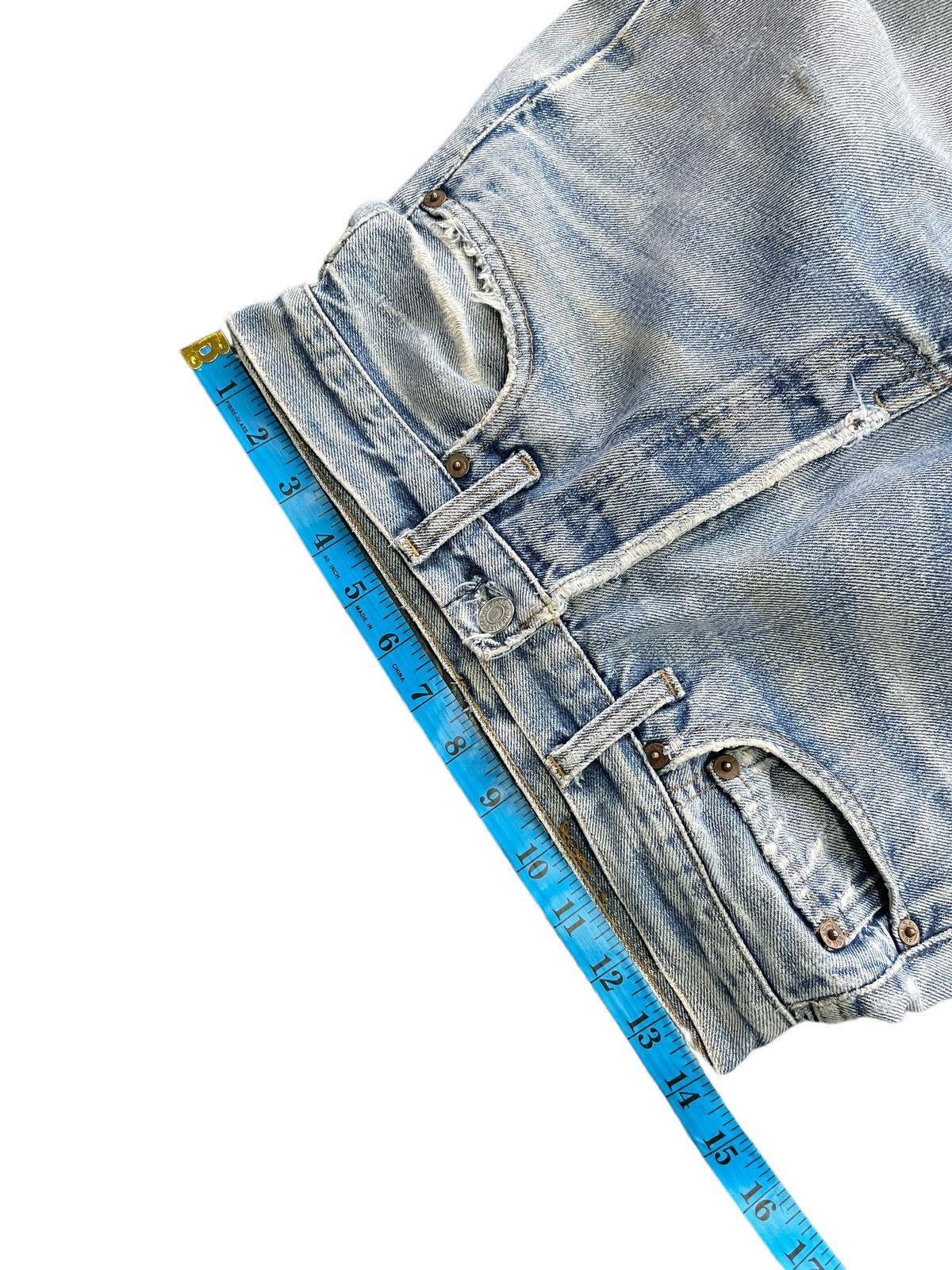 Levi's Vintage 1978 Levis 501 e Redline Distressed Denim Size US 28 / EU 44 - 22 Thumbnail