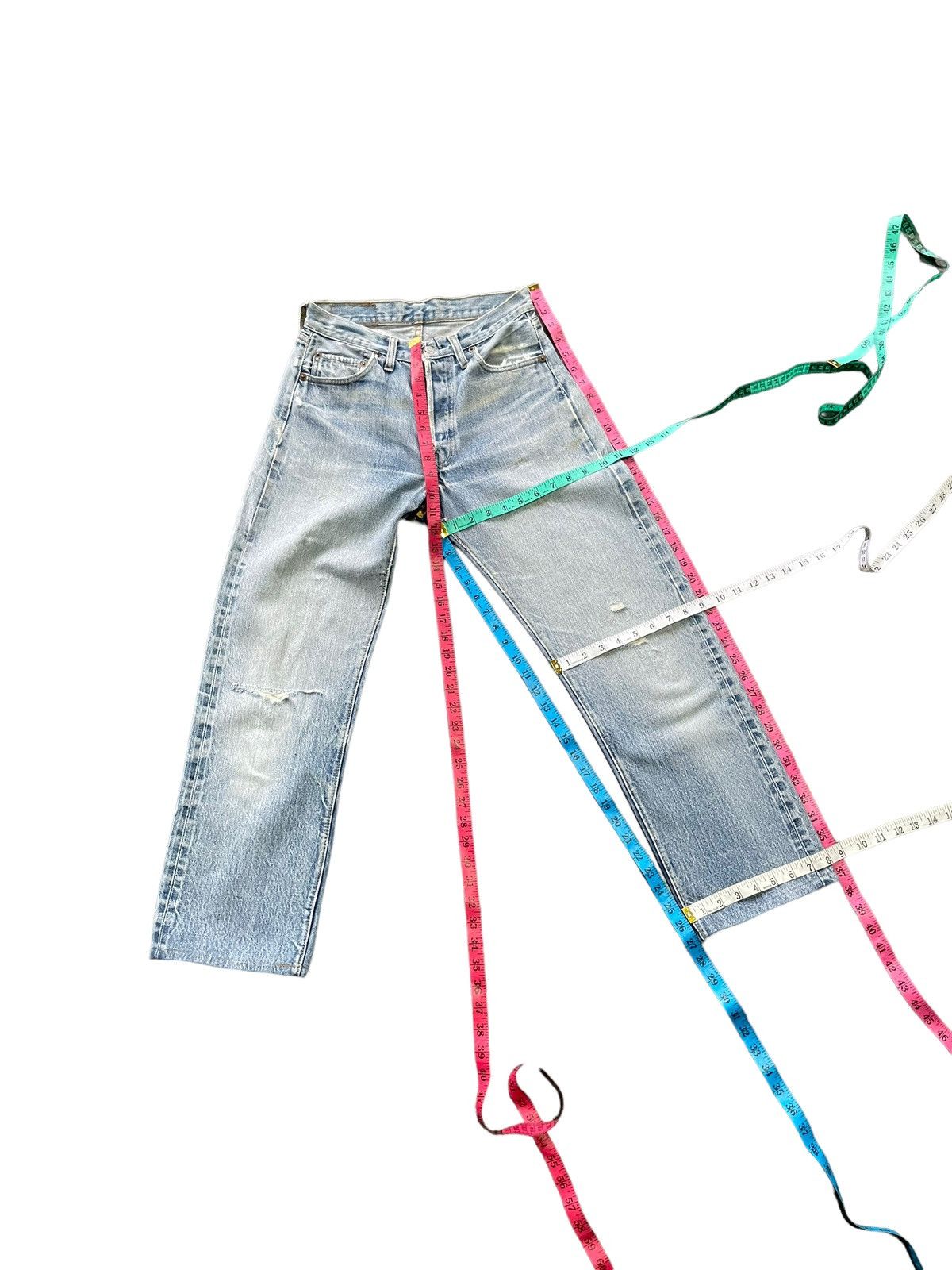 Levi's Vintage 1978 Levis 501 e Redline Distressed Denim Size US 28 / EU 44 - 23 Thumbnail