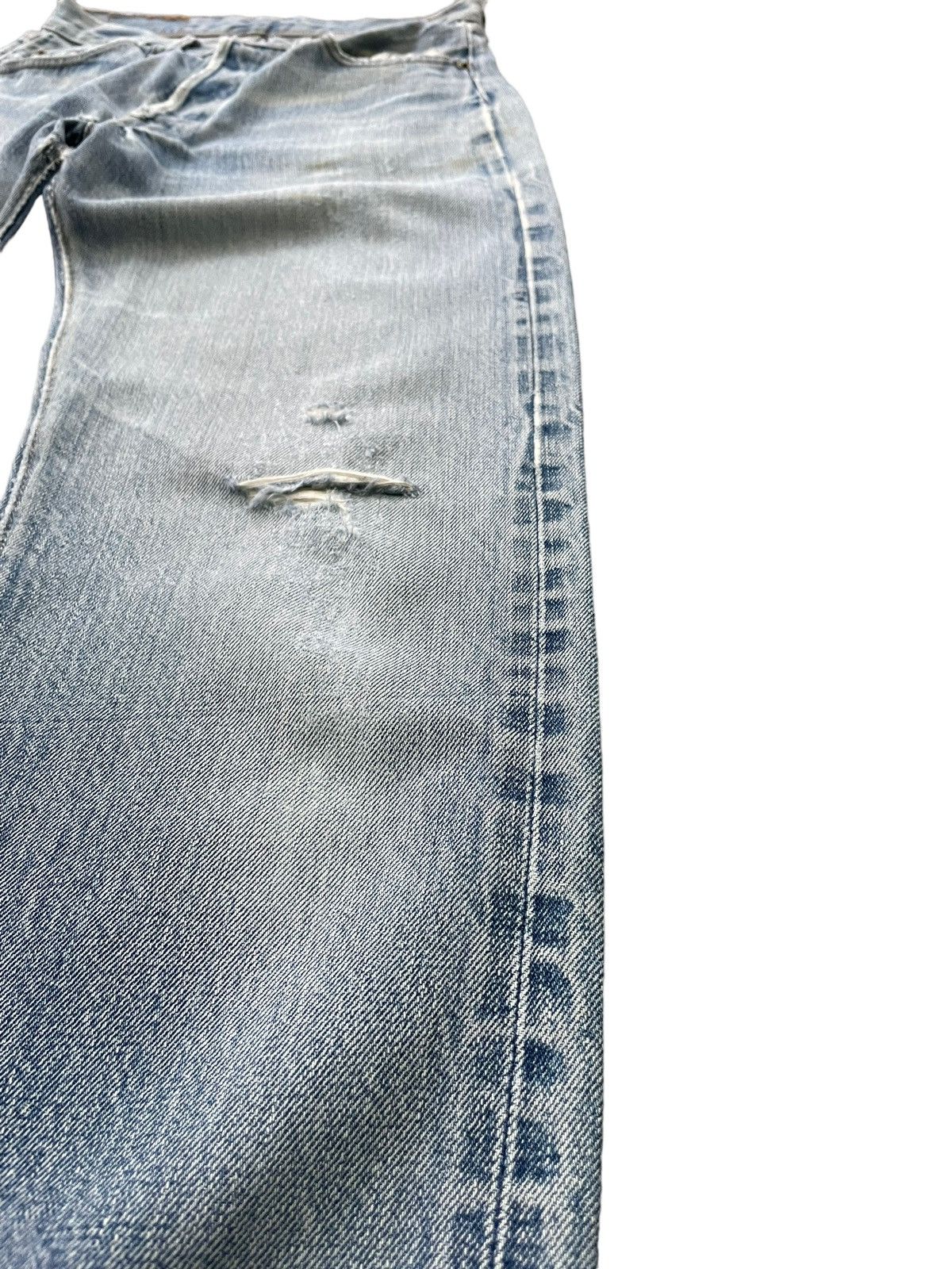 Levi's Vintage 1978 Levis 501 e Redline Distressed Denim Size US 28 / EU 44 - 3 Thumbnail