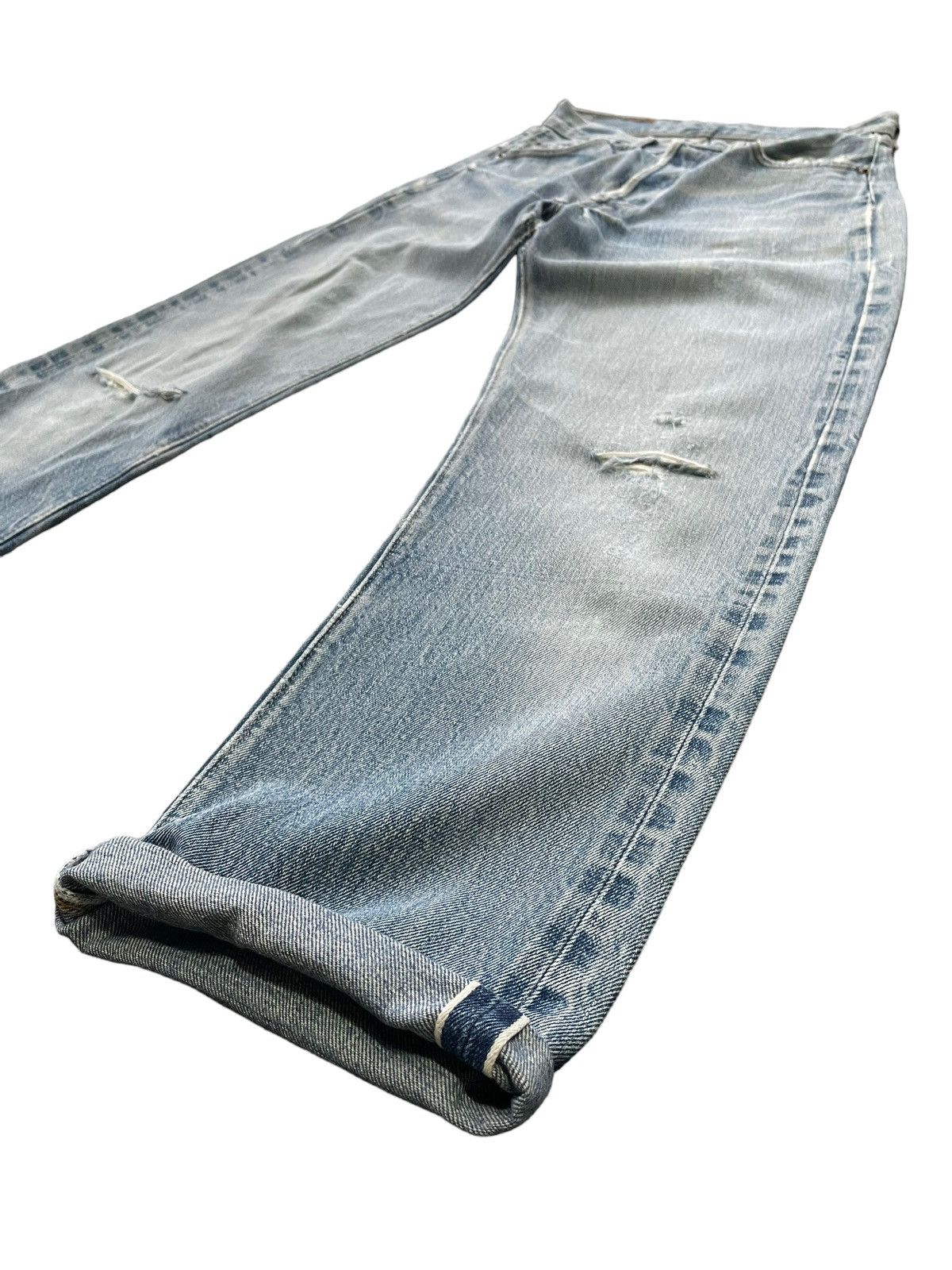 Levi's Vintage 1978 Levis 501 e Redline Distressed Denim Size US 28 / EU 44 - 2 Thumbnail