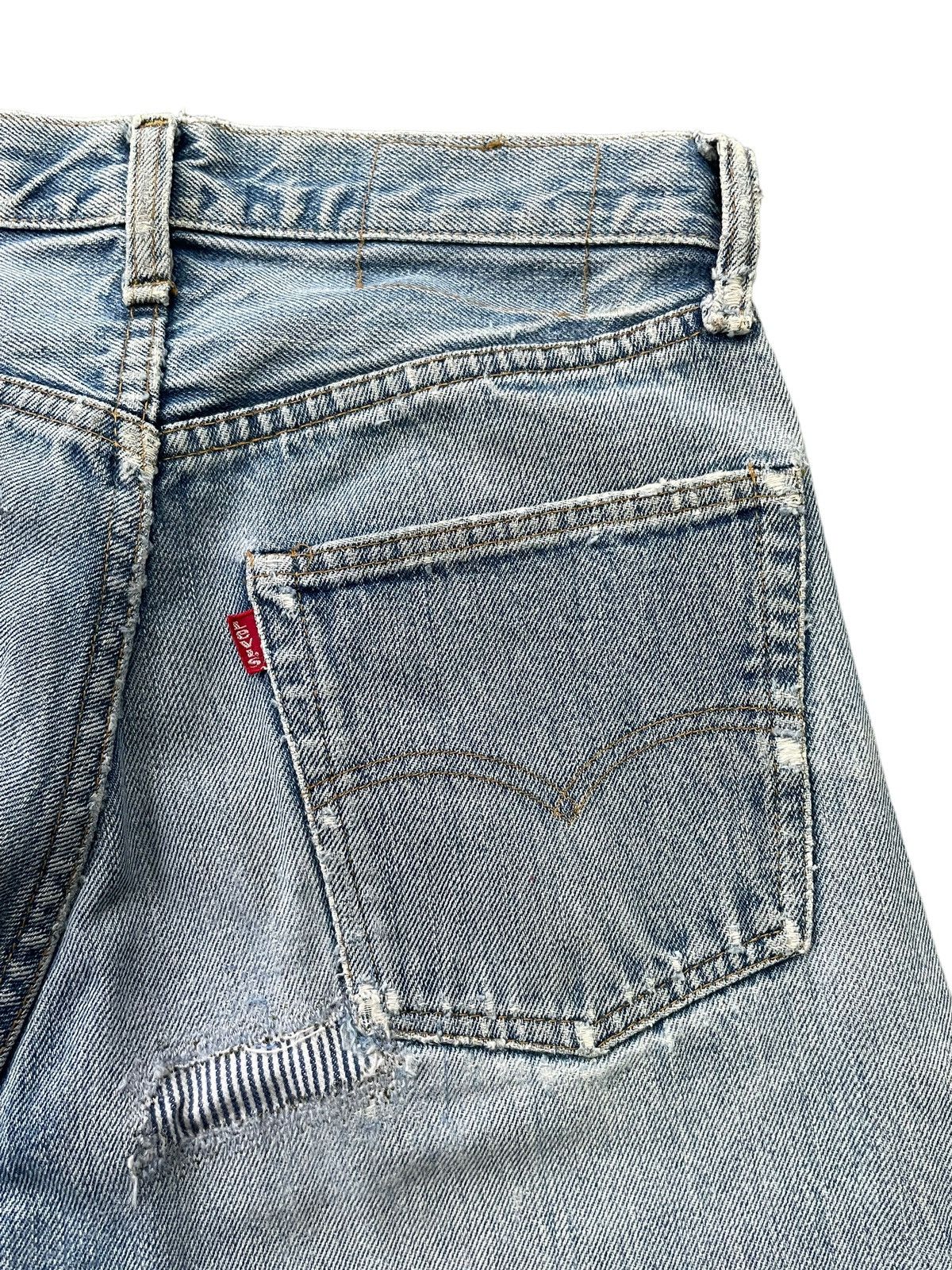 Levi's Vintage 1978 Levis 501 e Redline Distressed Denim Size US 28 / EU 44 - 11 Thumbnail