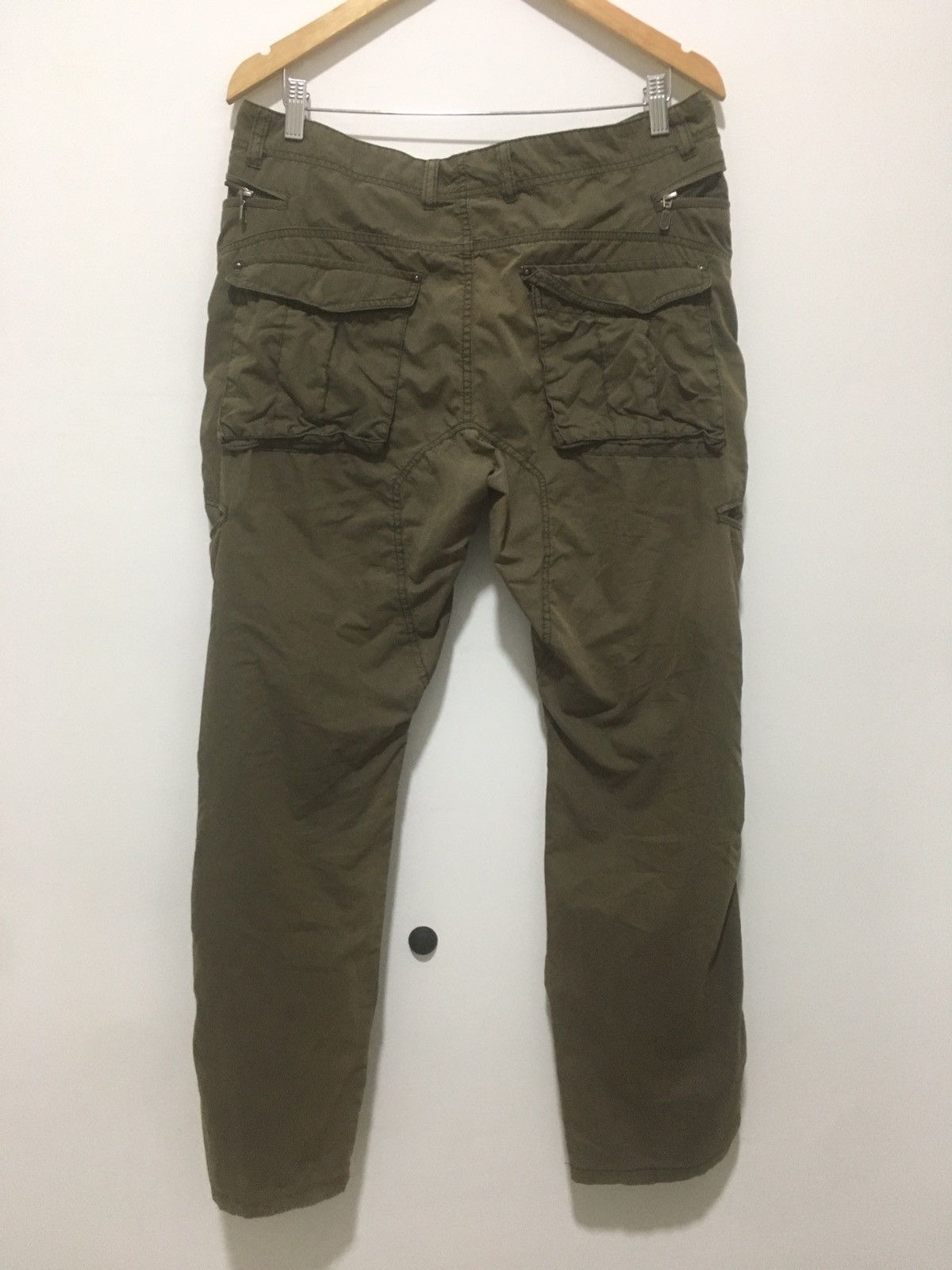Boycott Pants Designer Style Multi Pocket Faded