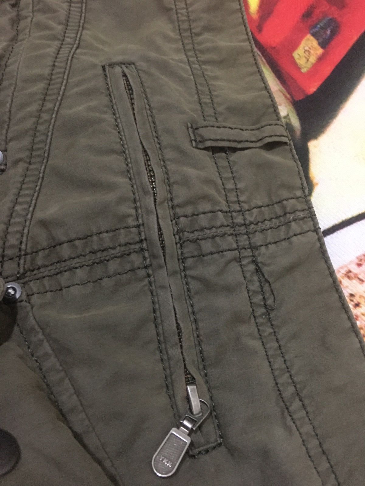 Boycott Pants Designer Style Multi Pocket Faded