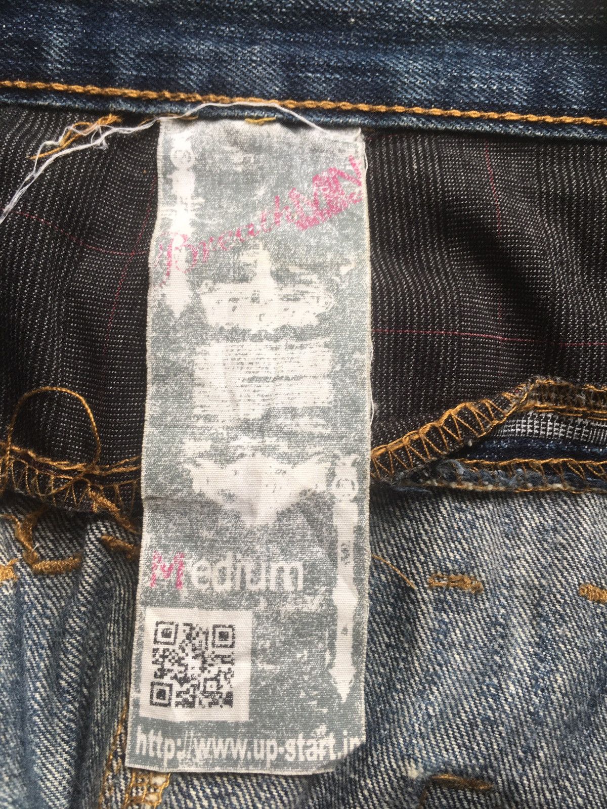 Denim Pants Designer Multipocket Double Waist Veryrare