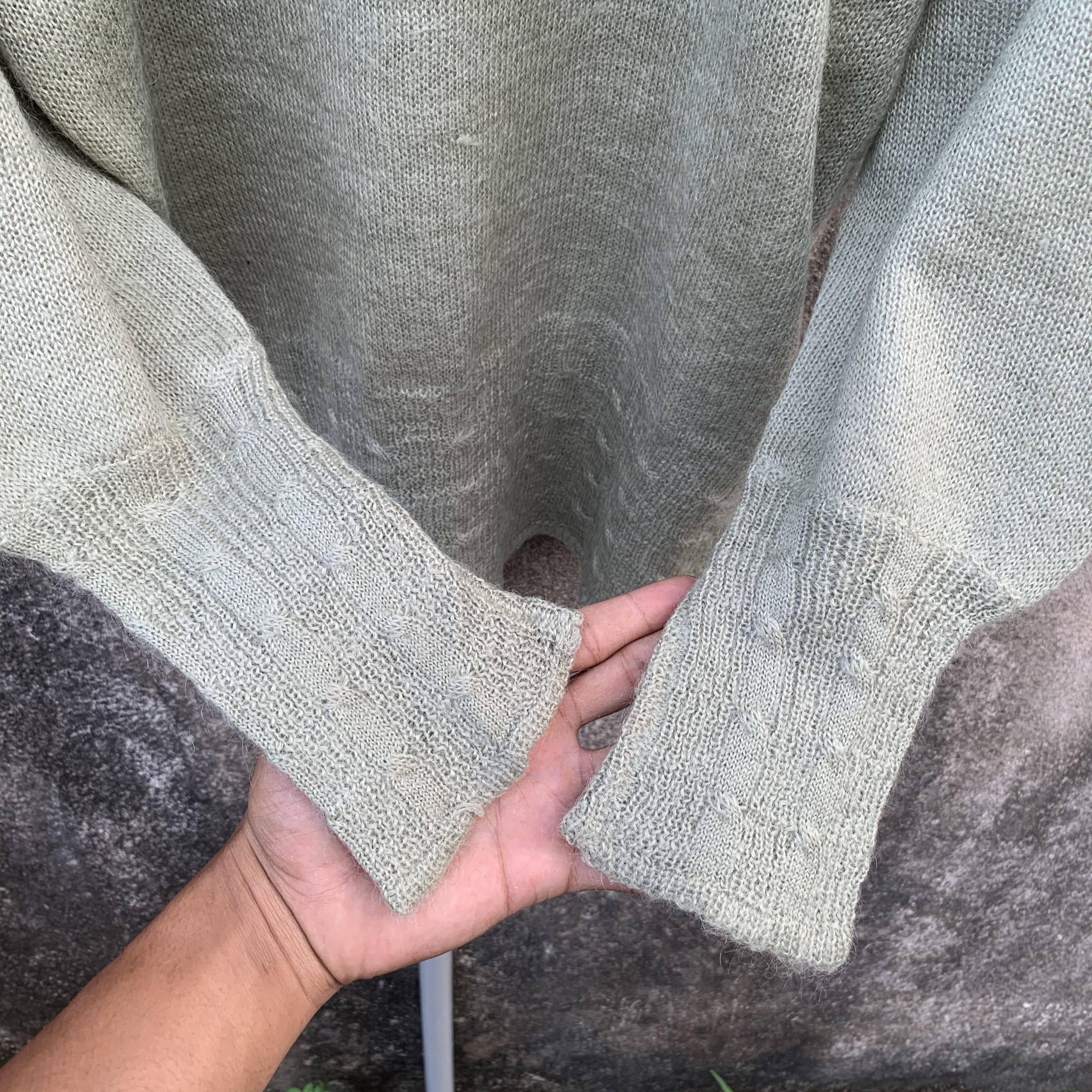 Aran Isles Knitwear JUNE BRIDGE Japan With Double Breast Knit Jumper Sweater Size M / US 6-8 / IT 42-44 - 7 Thumbnail