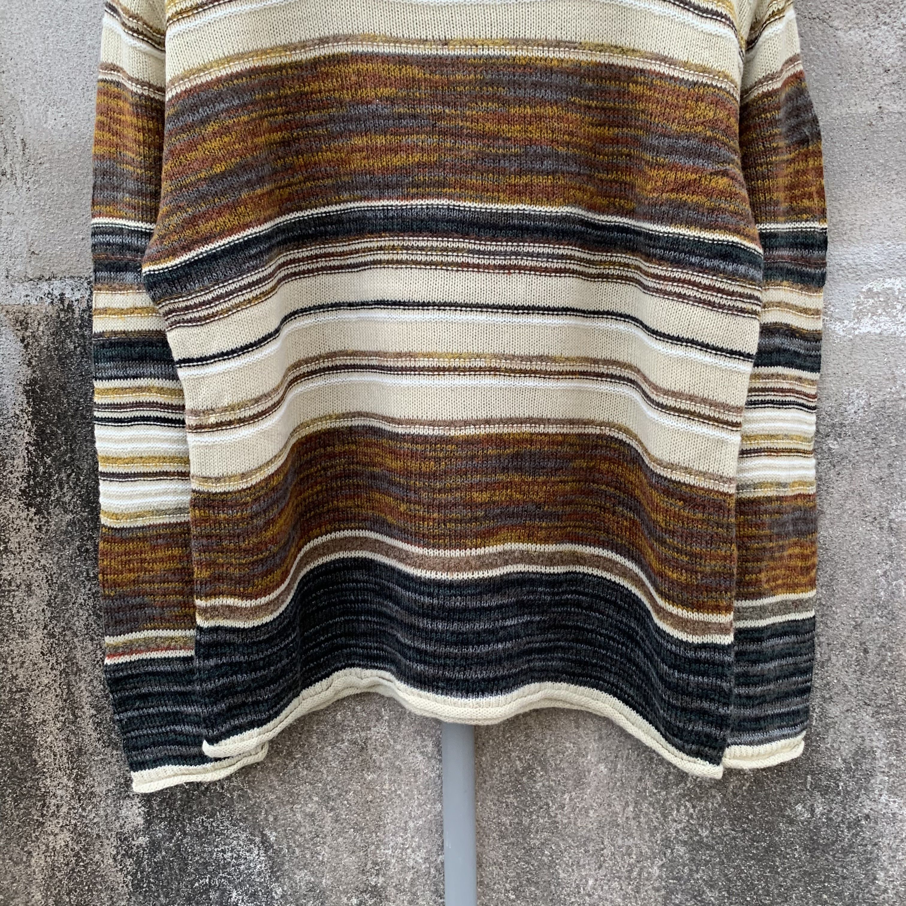 Aran Isles Knitwear ARRONE Striped Knit Jumper Pullover Sweater Made In Japan Size US M / EU 48-50 / 2 - 3 Thumbnail
