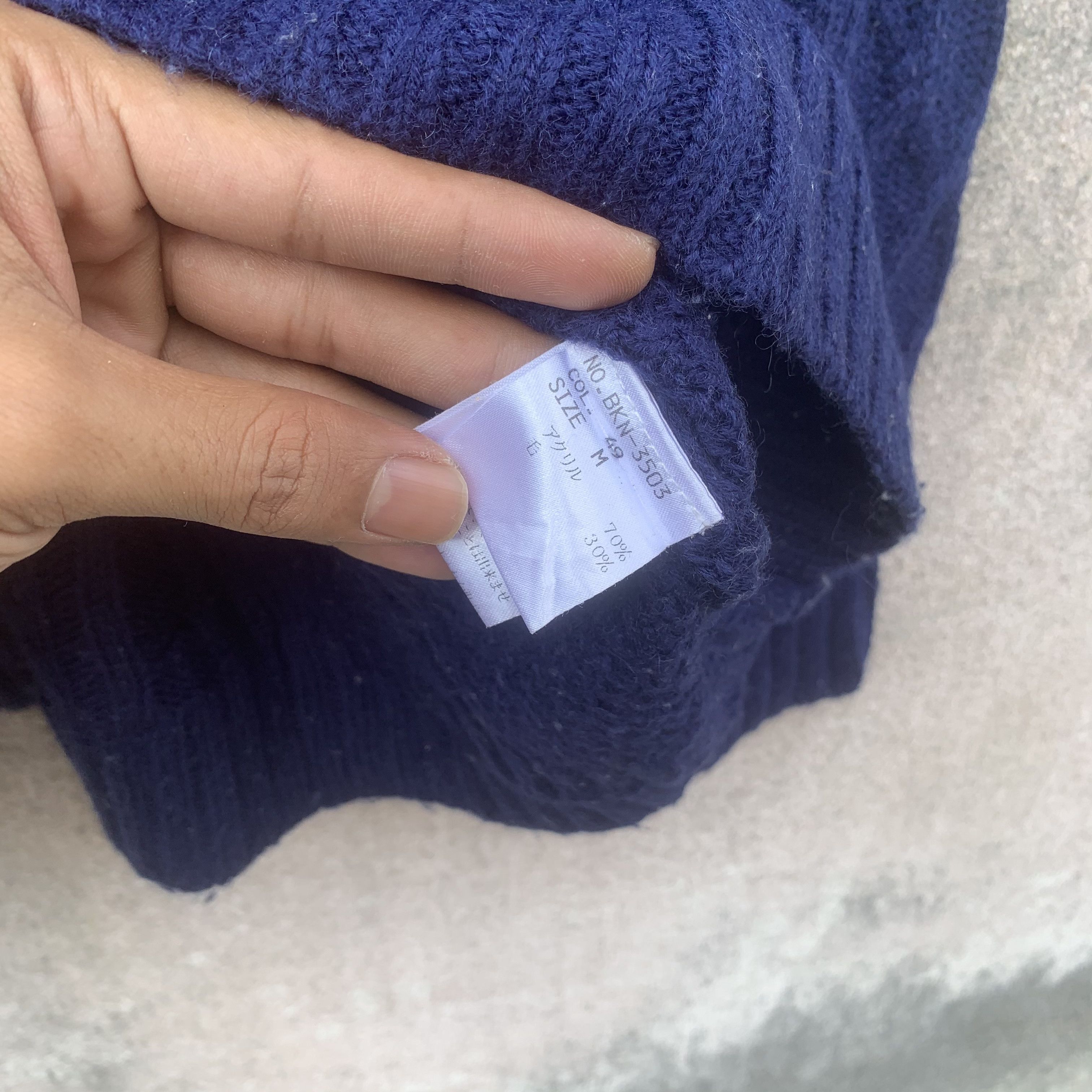 Aran Isles Knitwear Blue Tornado Isle Turnisan Knitting Southwestern Sweater Size US S / EU 44-46 / 1 - 7 Thumbnail