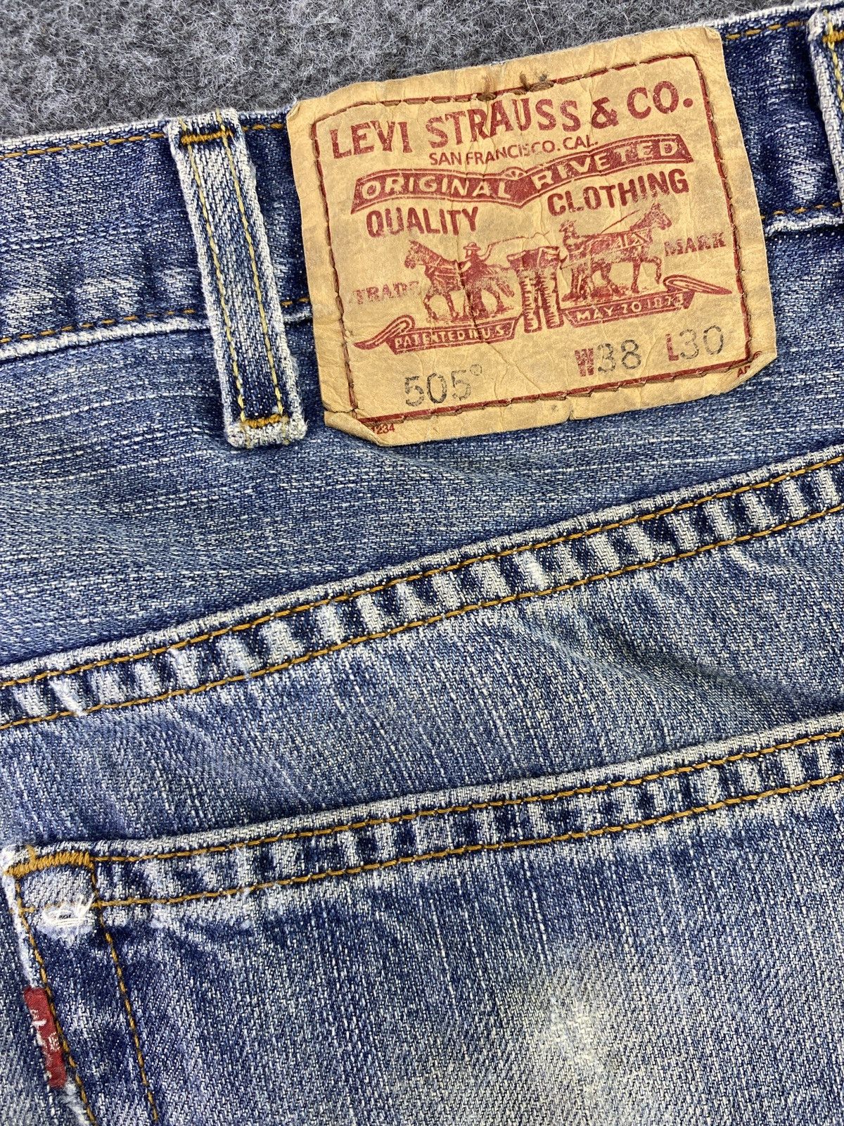 Levi's Levi's vintage 505 Blue Wash Jeans 38x30 - J593 Size US 38 / EU 54 - 7 Thumbnail