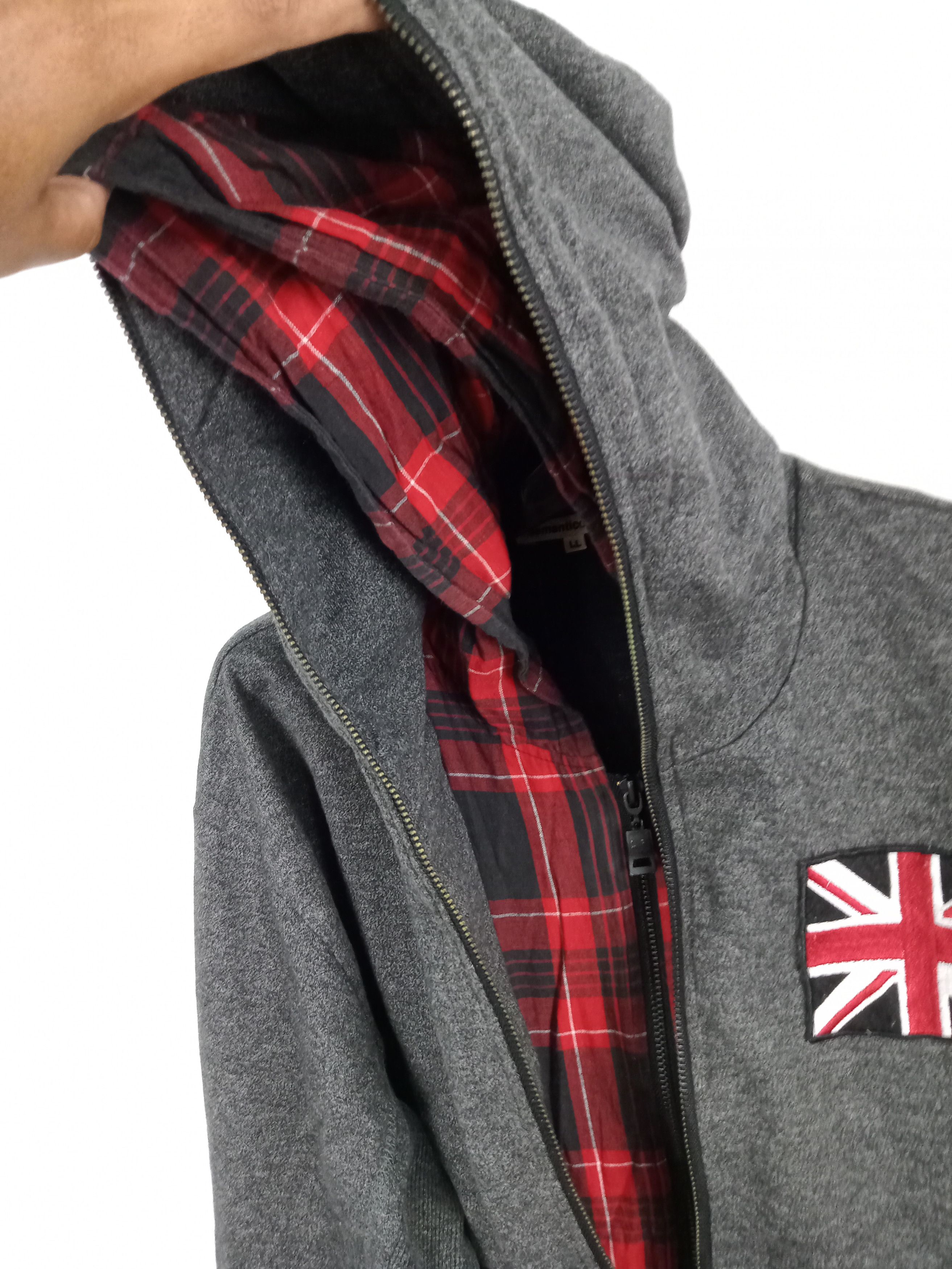Japanese Brand Semantic Design Uk Flag Hooded Jacket Size US L / EU 52-54 / 3 - 3 Thumbnail