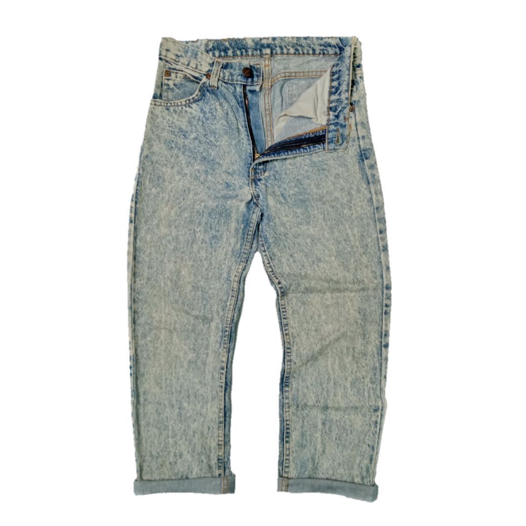 Distressed 80s Levi's 40505-0209 Acid Wash Jeans