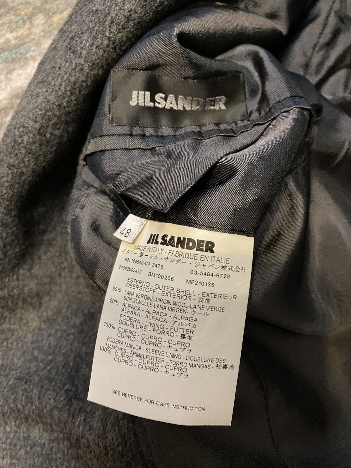Jil Sander FW10 checkered wool coat Size US M / EU 48-50 / 2 - 4 Thumbnail