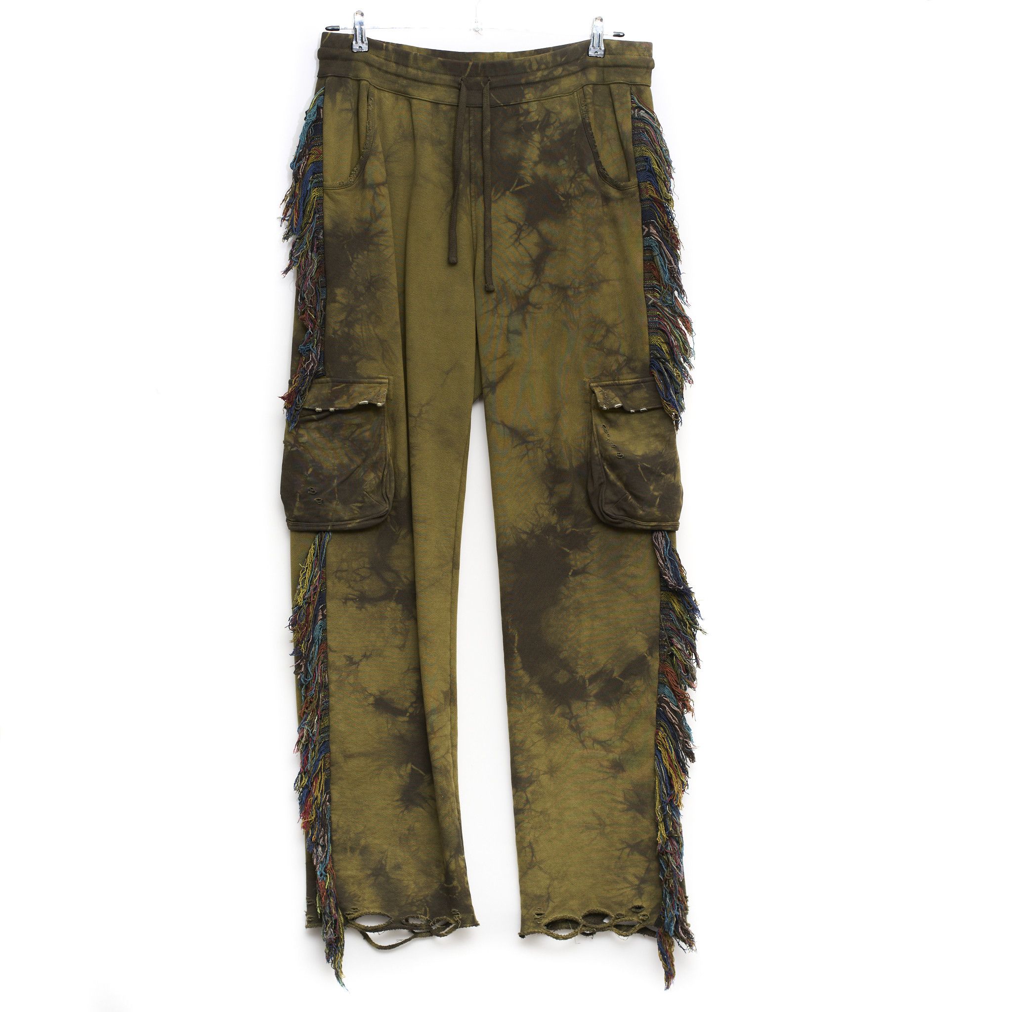 Alchemist Alchemist Fringed Cargo Pants Green Size 38 Size US 38 / EU 54 - 1 Thumbnail