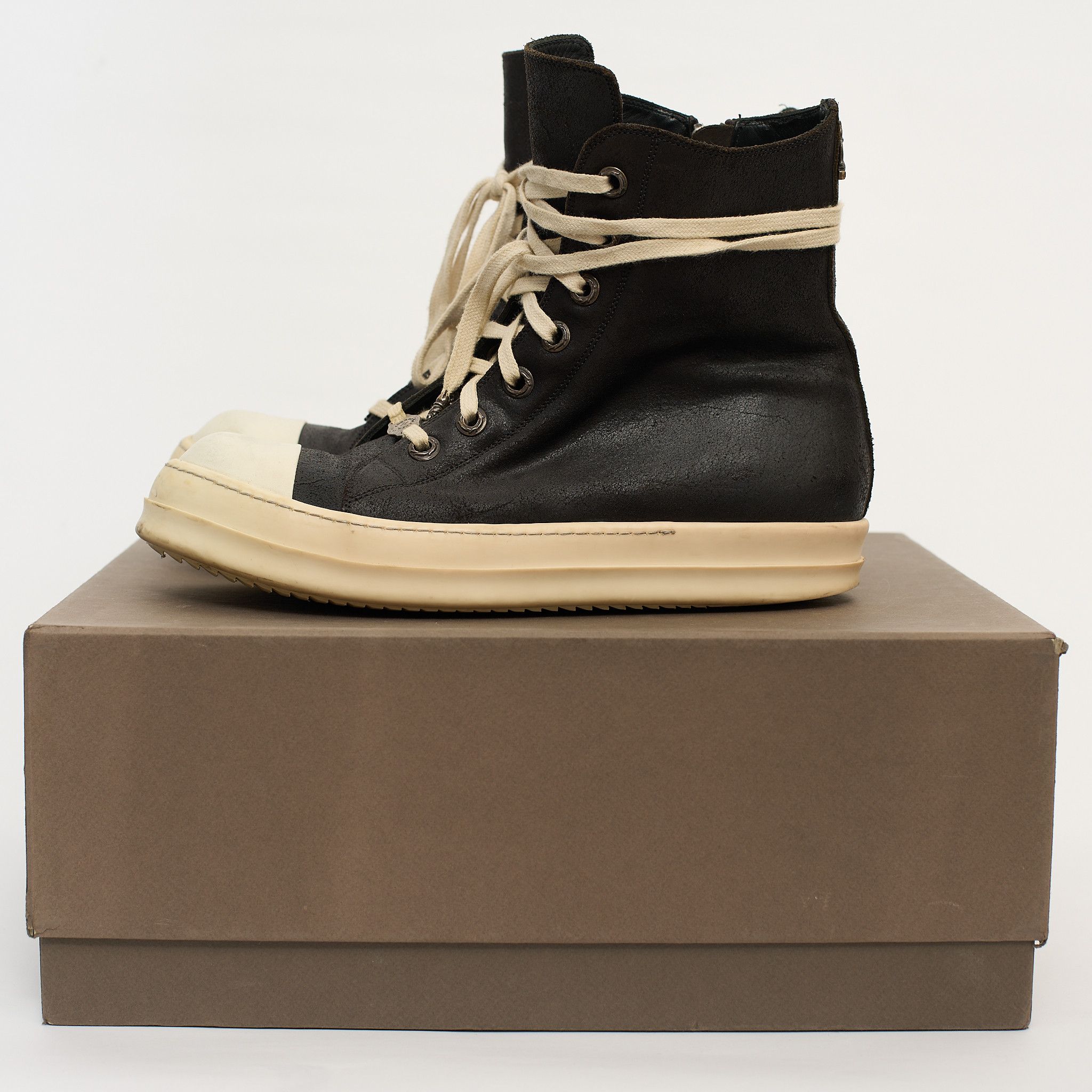 Rick Owens Chrome Hearts Rick Owens Blister Leather Ramones Size 43 |  Grailed