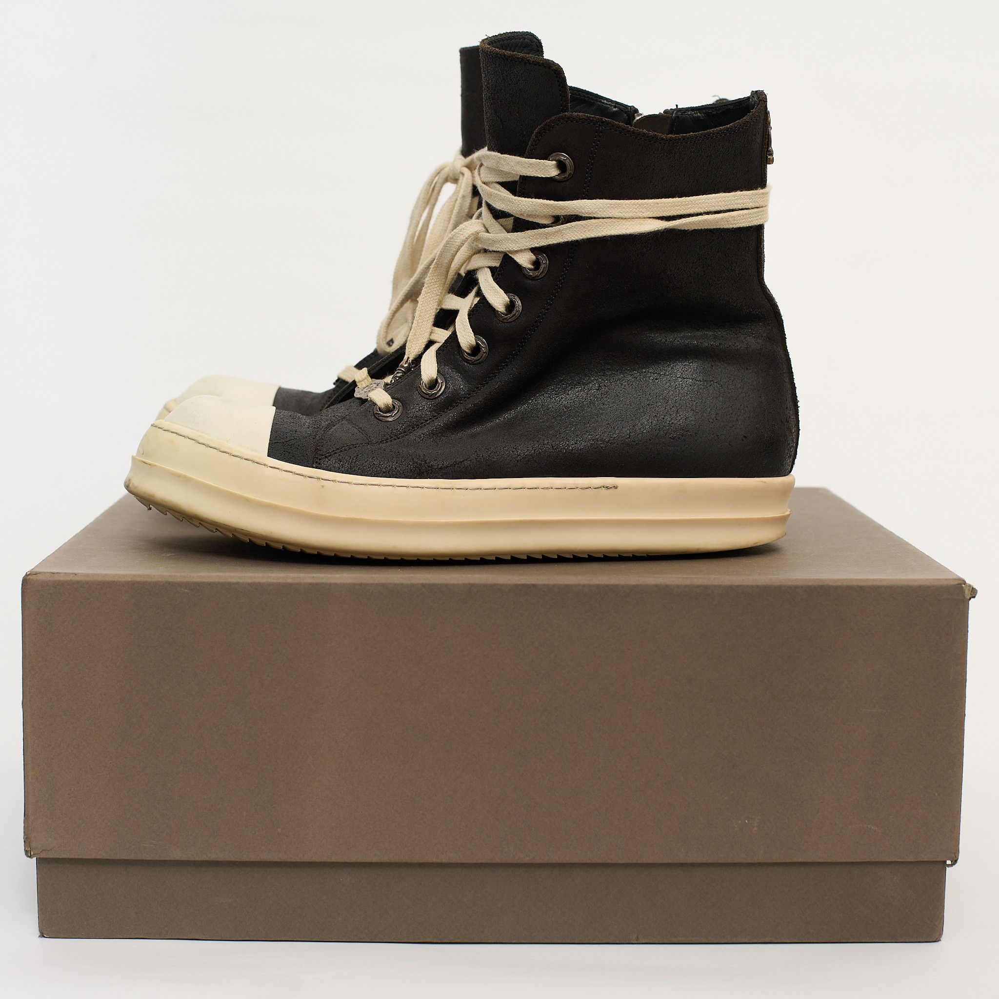 Rick Owens Chrome Hearts Rick Owens Blister Leather Ramones Size 