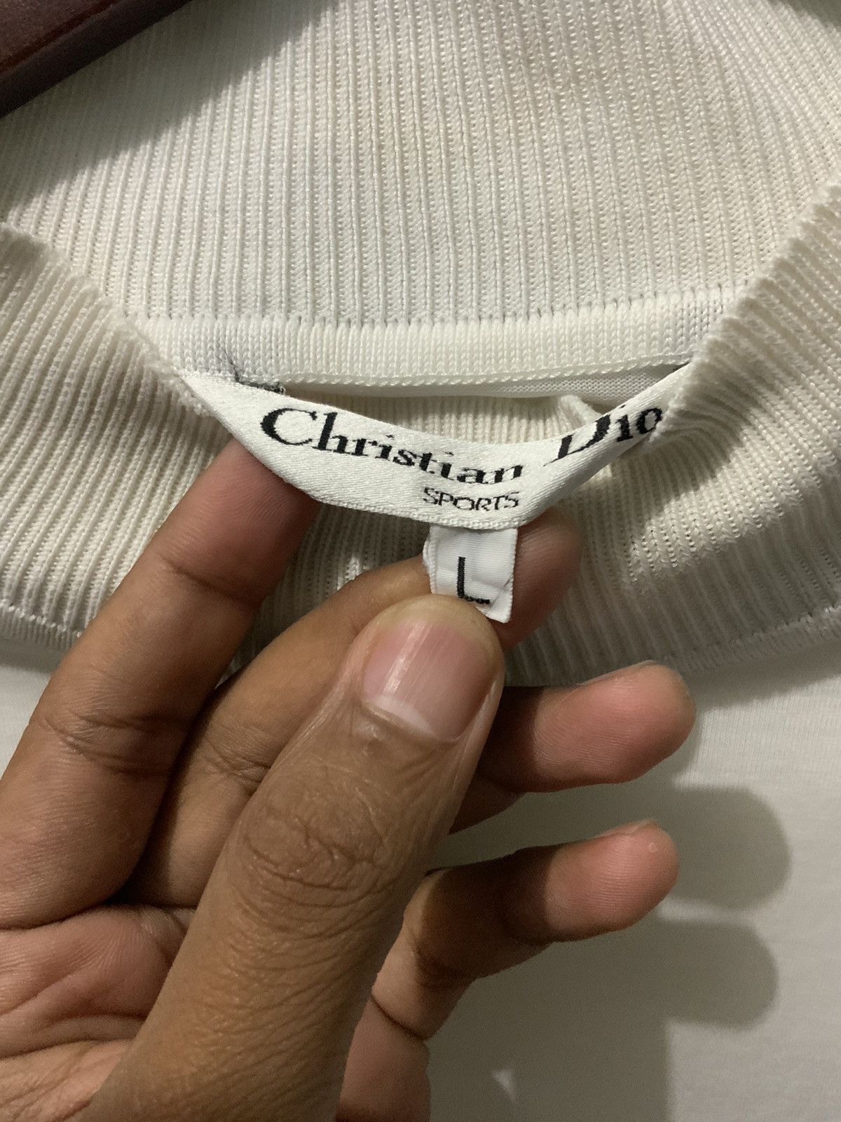 Dior Vintage Christian Dior Sports Embroidery Long Sleeve Tshirt Size US L / EU 52-54 / 3 - 11 Thumbnail