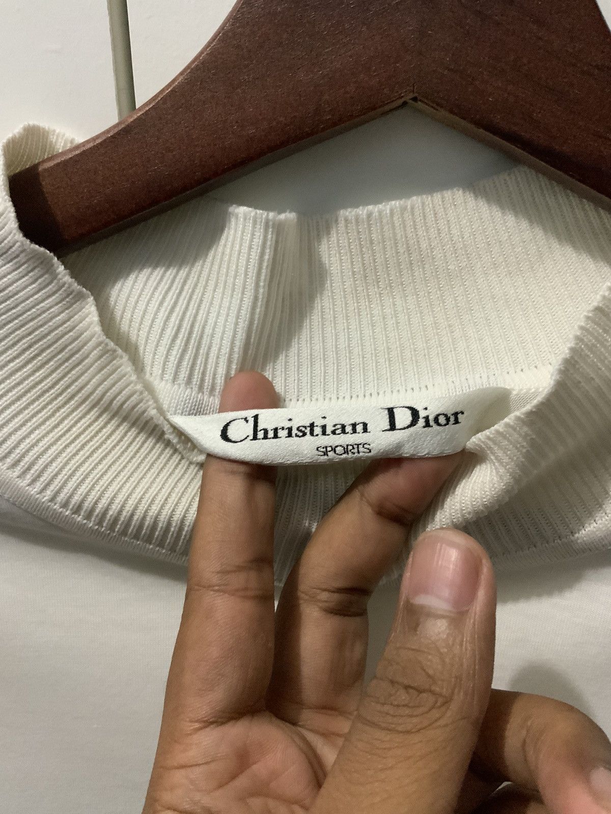 Dior Vintage Christian Dior Sports Embroidery Long Sleeve Tshirt Size US L / EU 52-54 / 3 - 10 Thumbnail