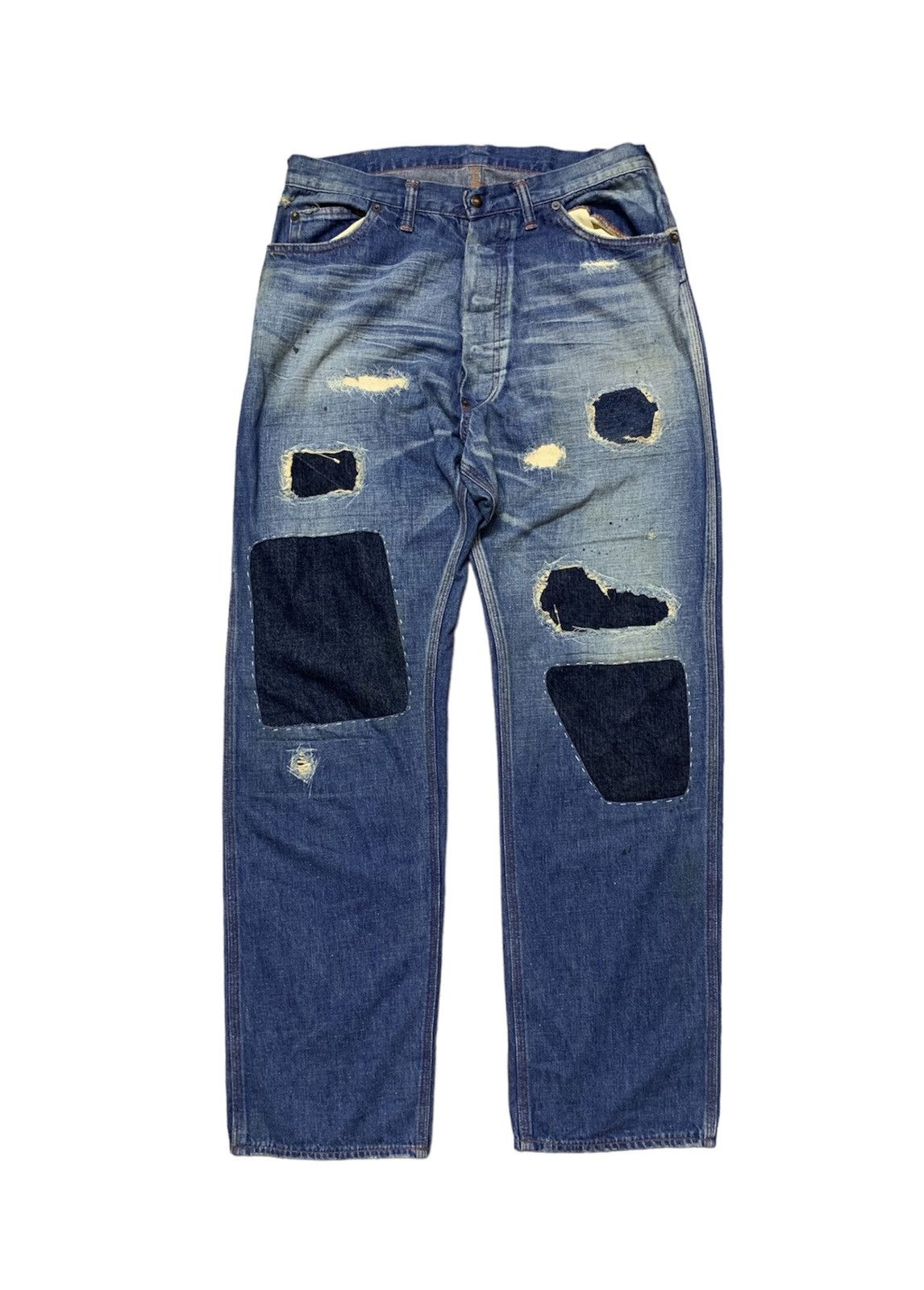 Hysteric Glamour Japanese Brand JACKSON MATISSE Patchwork Thin Denim Size US 32 / EU 48 - 1 Thumbnail