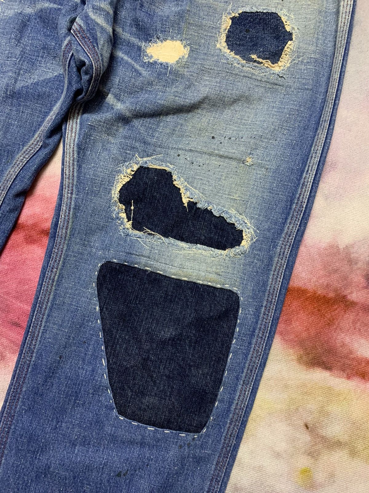 Hysteric Glamour Japanese Brand JACKSON MATISSE Patchwork Thin Denim Size US 32 / EU 48 - 6 Thumbnail