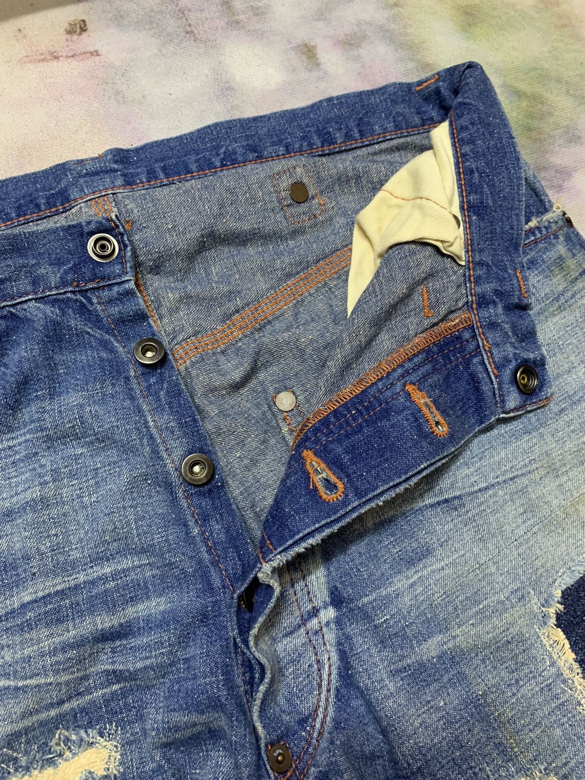 Hysteric Glamour Japanese Brand JACKSON MATISSE Patchwork Thin Denim Size US 32 / EU 48 - 8 Thumbnail