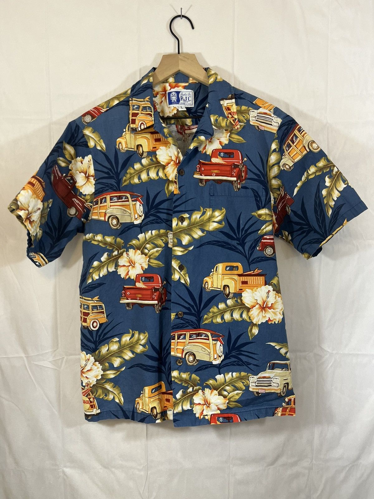 Vintage Vintage Made In Hawaii Car Surf Shirt Size US L / EU 52-54 / 3 - 2 Thumbnail