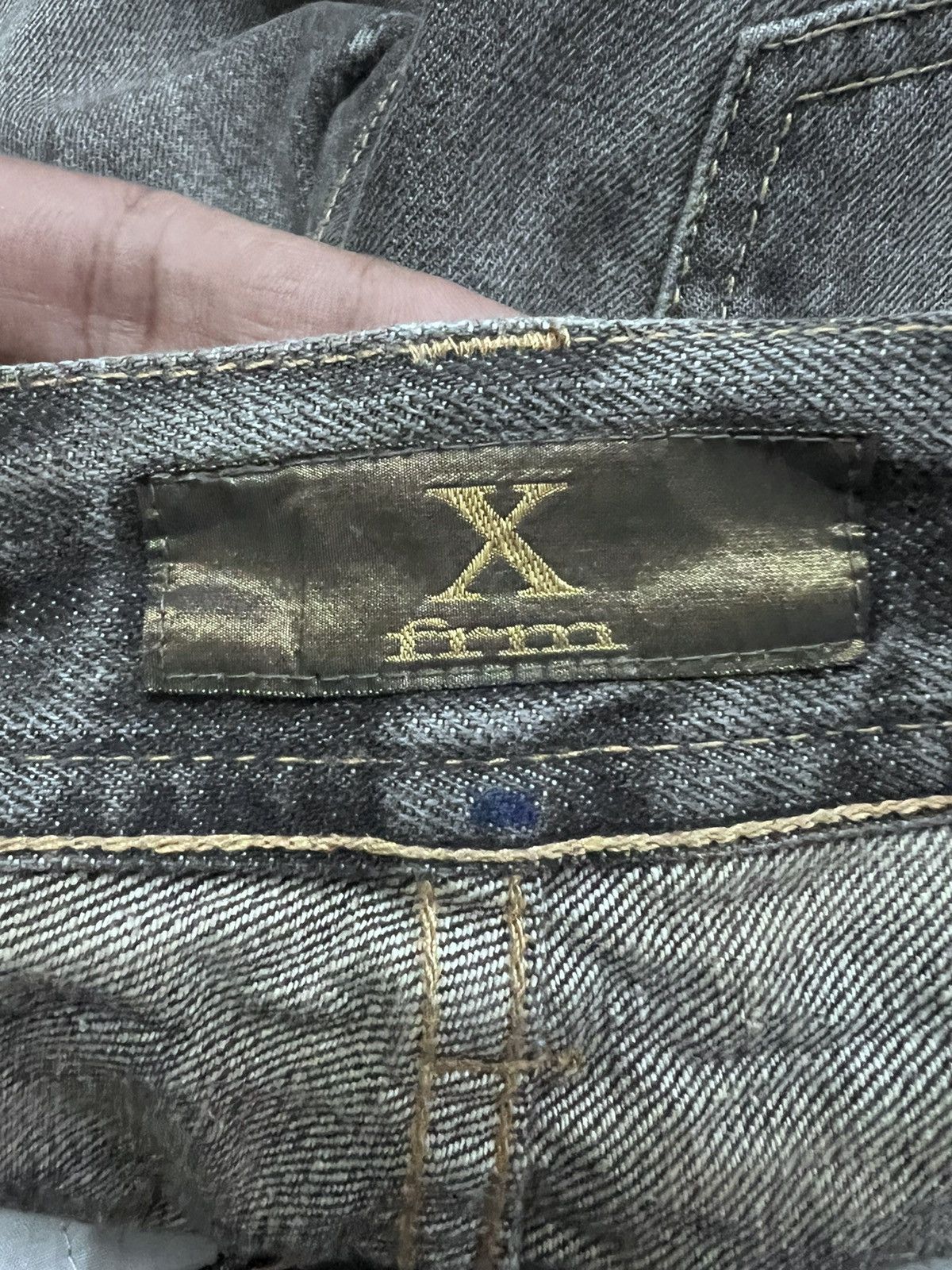 Japanese Brand FLARED💥XFRM SPLATTER DISTRESSED DENIM PANTS Size US 28 / EU 44 - 7 Thumbnail