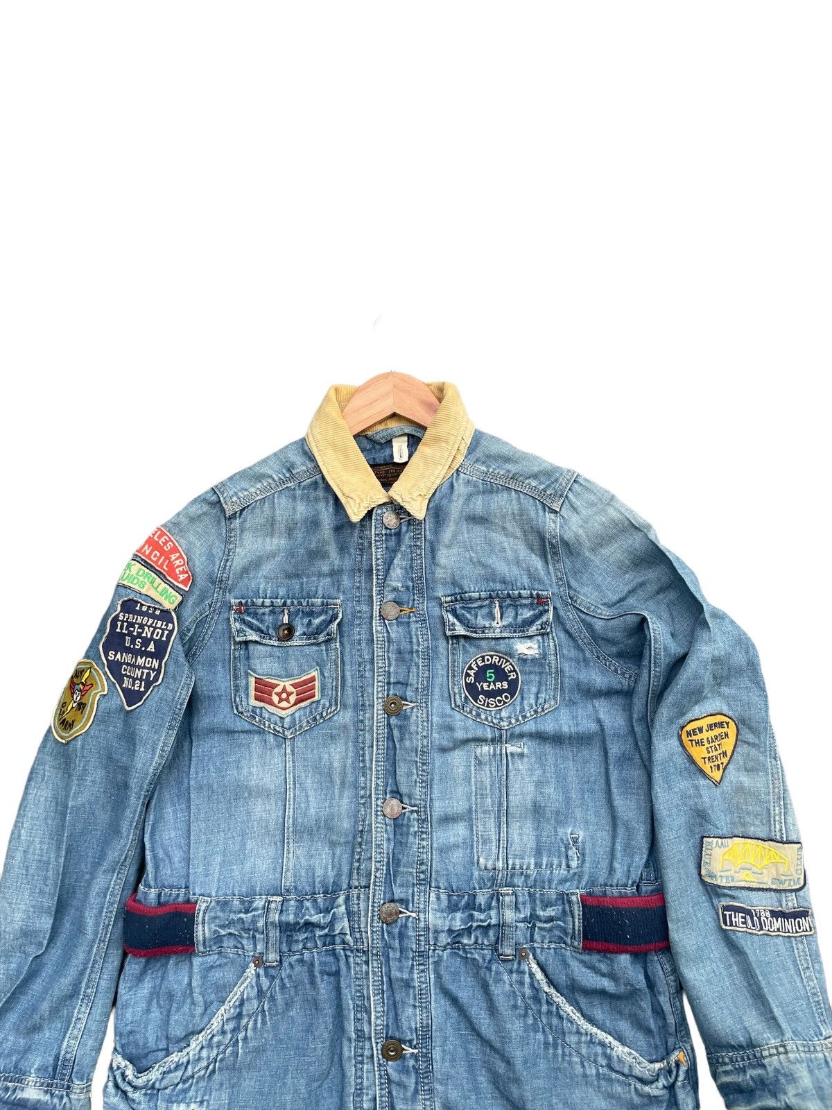 Japanese Brand Cube Sugar Denim Military Style Jacket Size US M / EU 48-50 / 2 - 5 Thumbnail